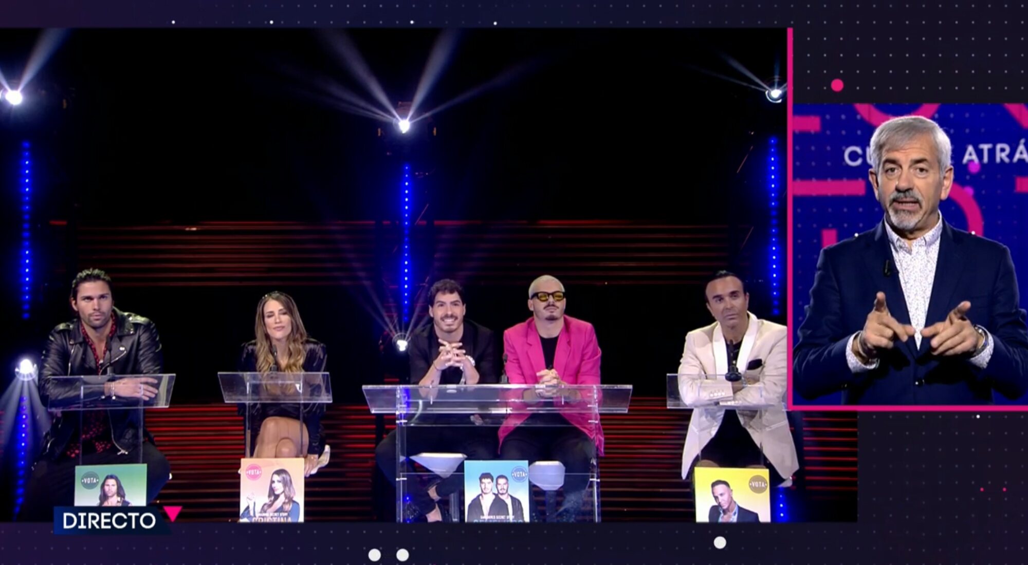 Carlos Sobera se dirige a los finalistas de &#39;Secret Story&#39;