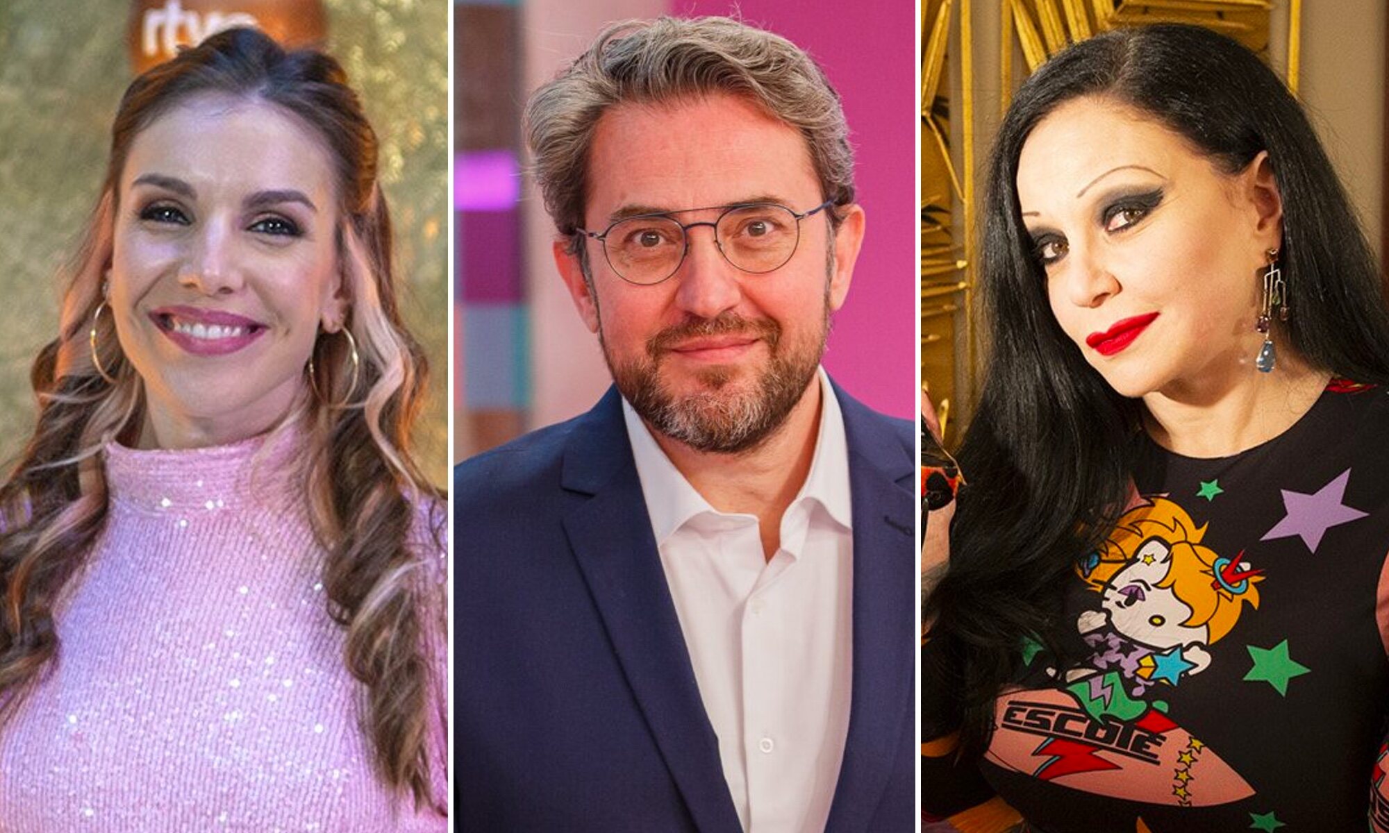 Inés Hernand, Máximo Huerta y Alaska, presentadores del Benidorm Fest 2022