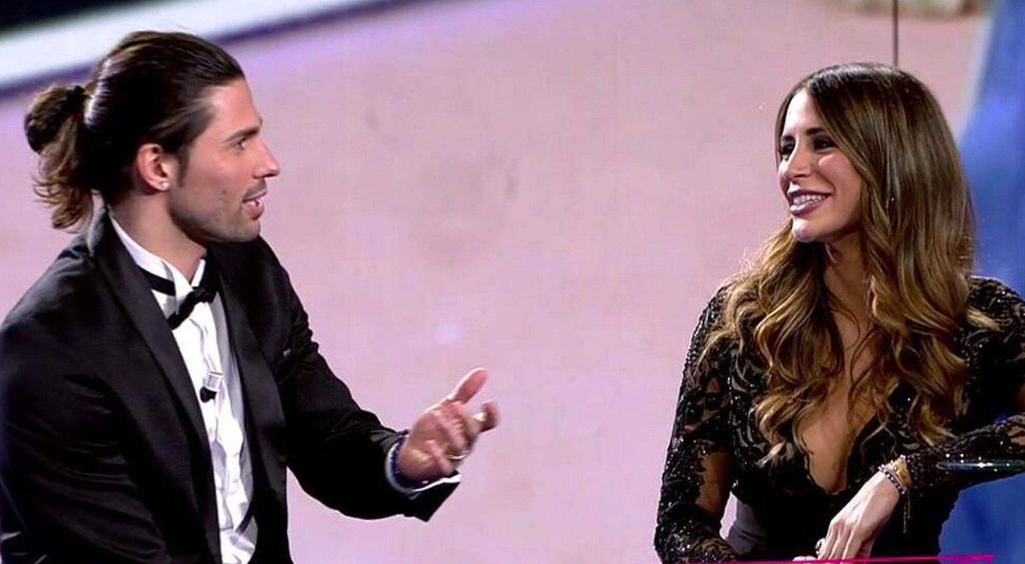 Luca Onestini y Cristina Porta en la final de 'Secret Story'