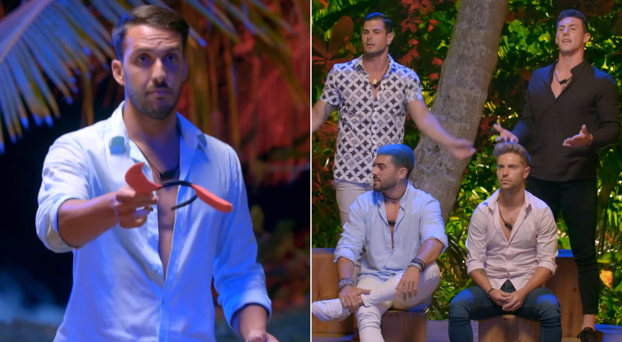 Álvaro y Alejandro saltan ante el regalo envenenado de Suso en &#39;La isla de las tentaciones&#39;