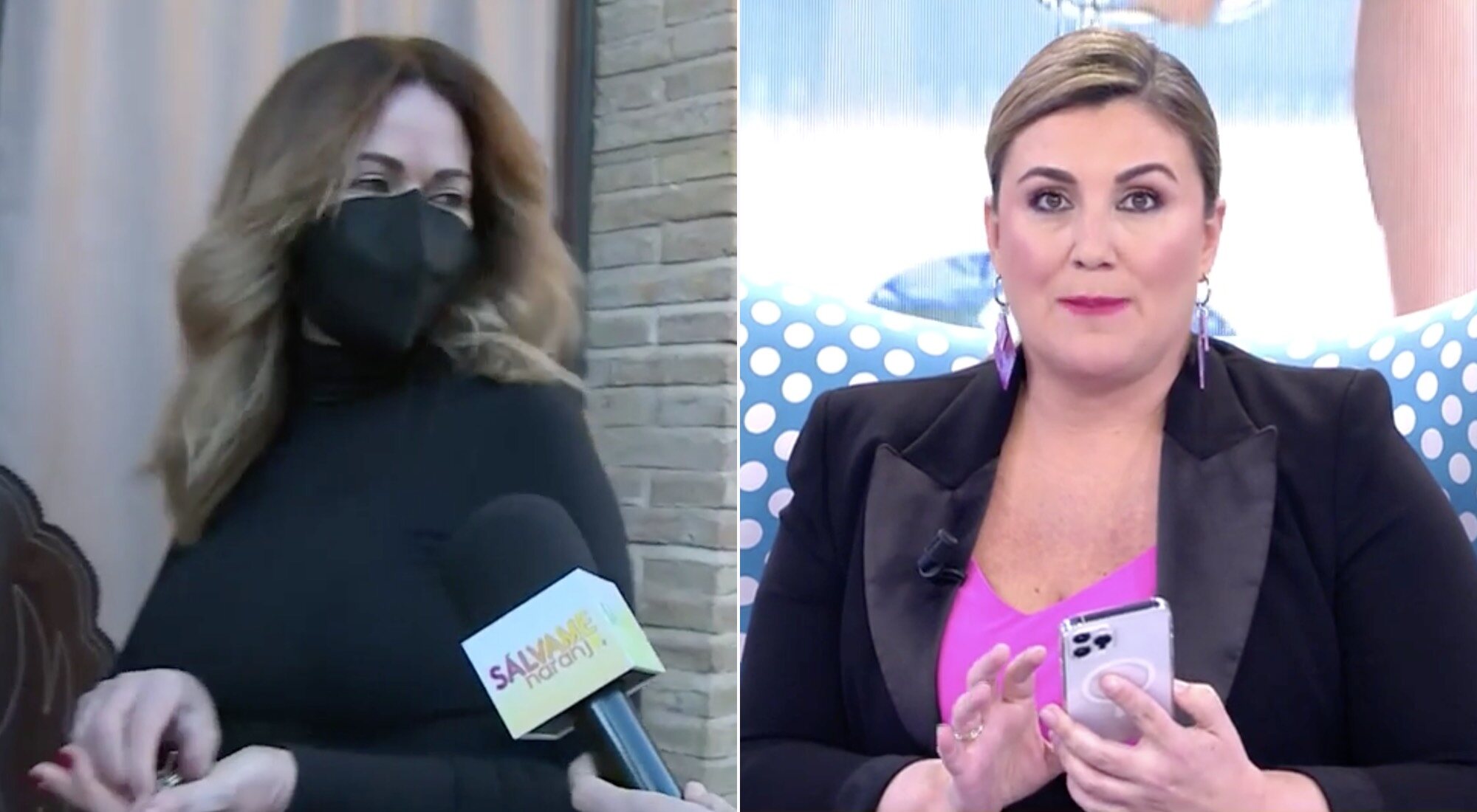 Olvido Hormigos y Carlota Corredera, en 'Sálvame'