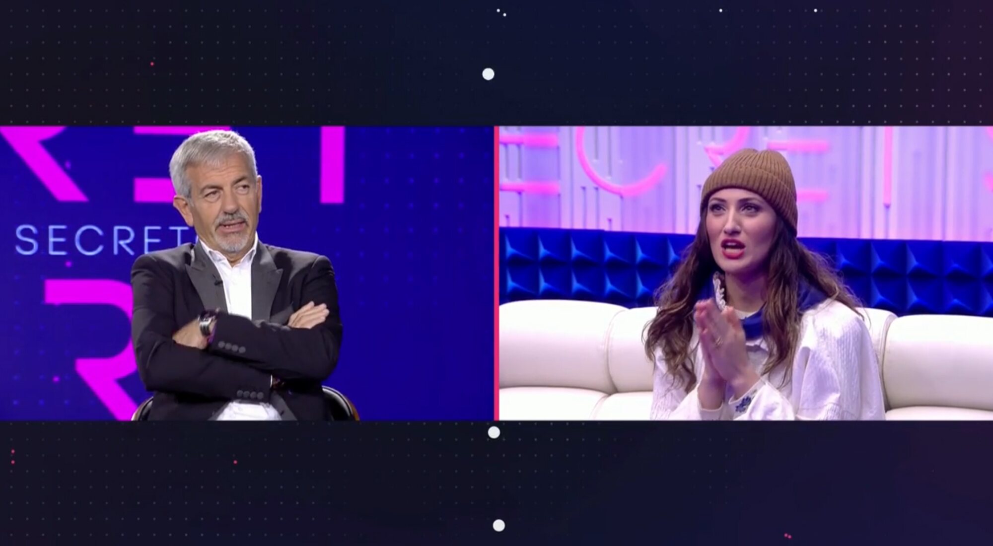 Carlos Sobera charla con Carmen en 'Secret Story'