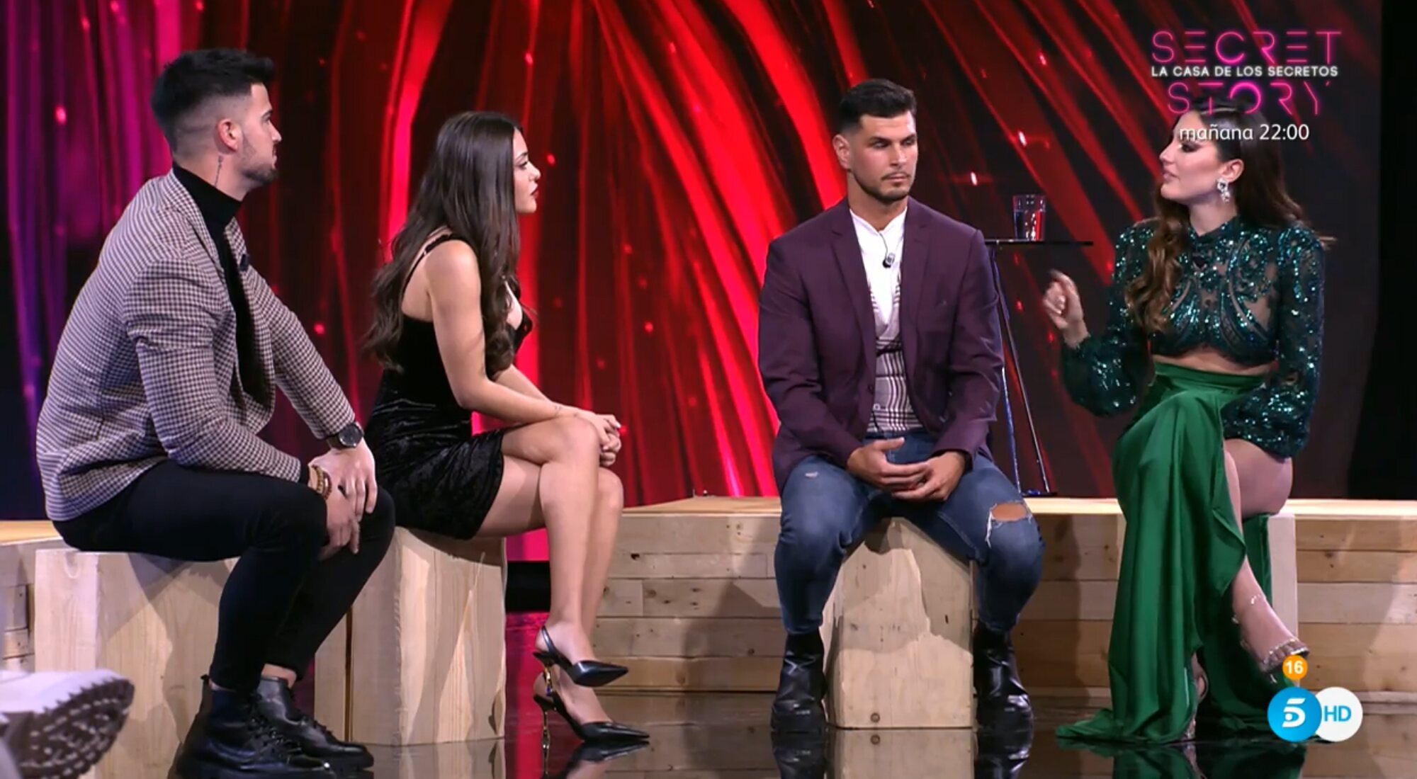 Tania se enfrenta a Suso, Stiven y Rosario en 'El debate de las tentaciones'