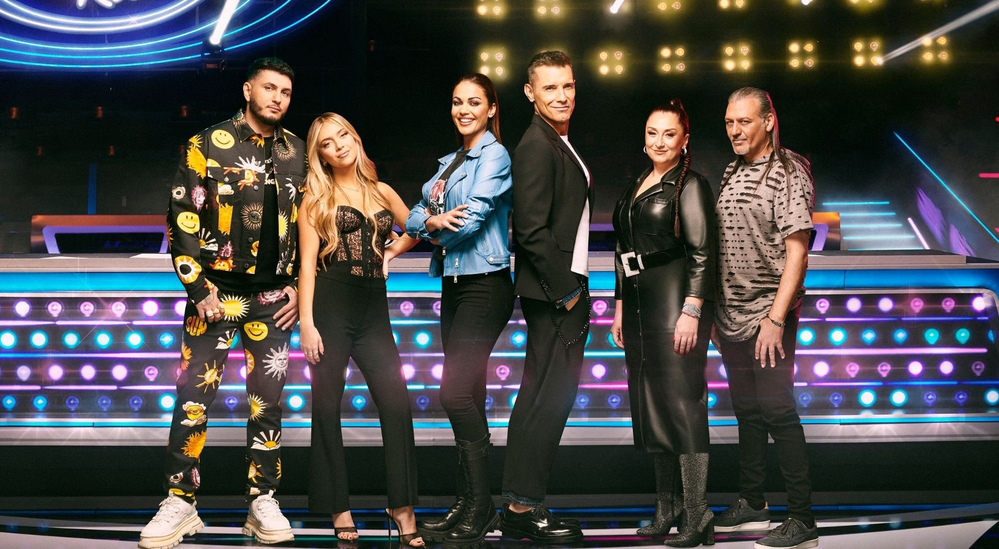 Omar Montes, Ana Mena, Lara Álvarez, Jesús Vázquez y Camela, en &#39;Idol Kids 2&#39;