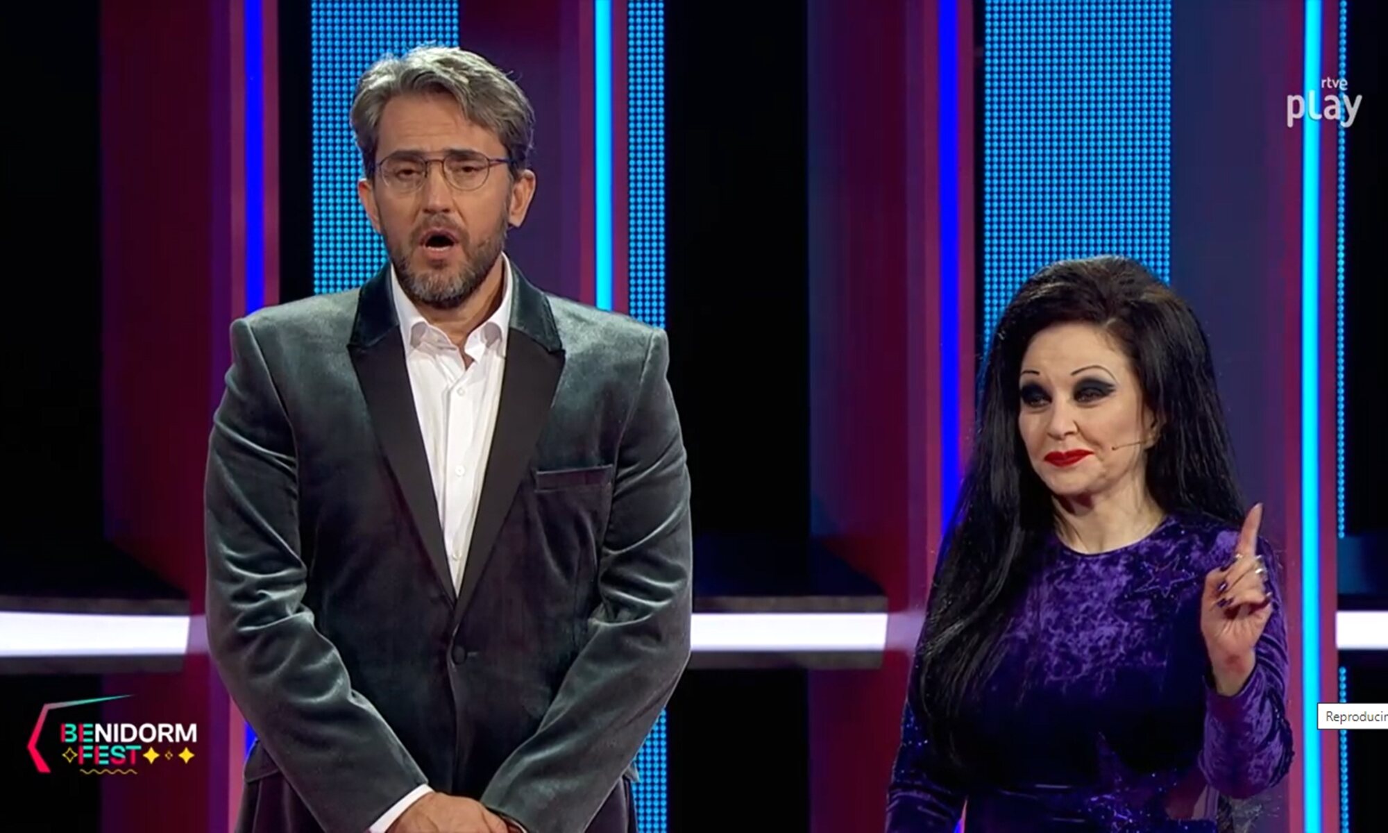 Máximo Huerta y Alaska en la final del Benidorm Fest