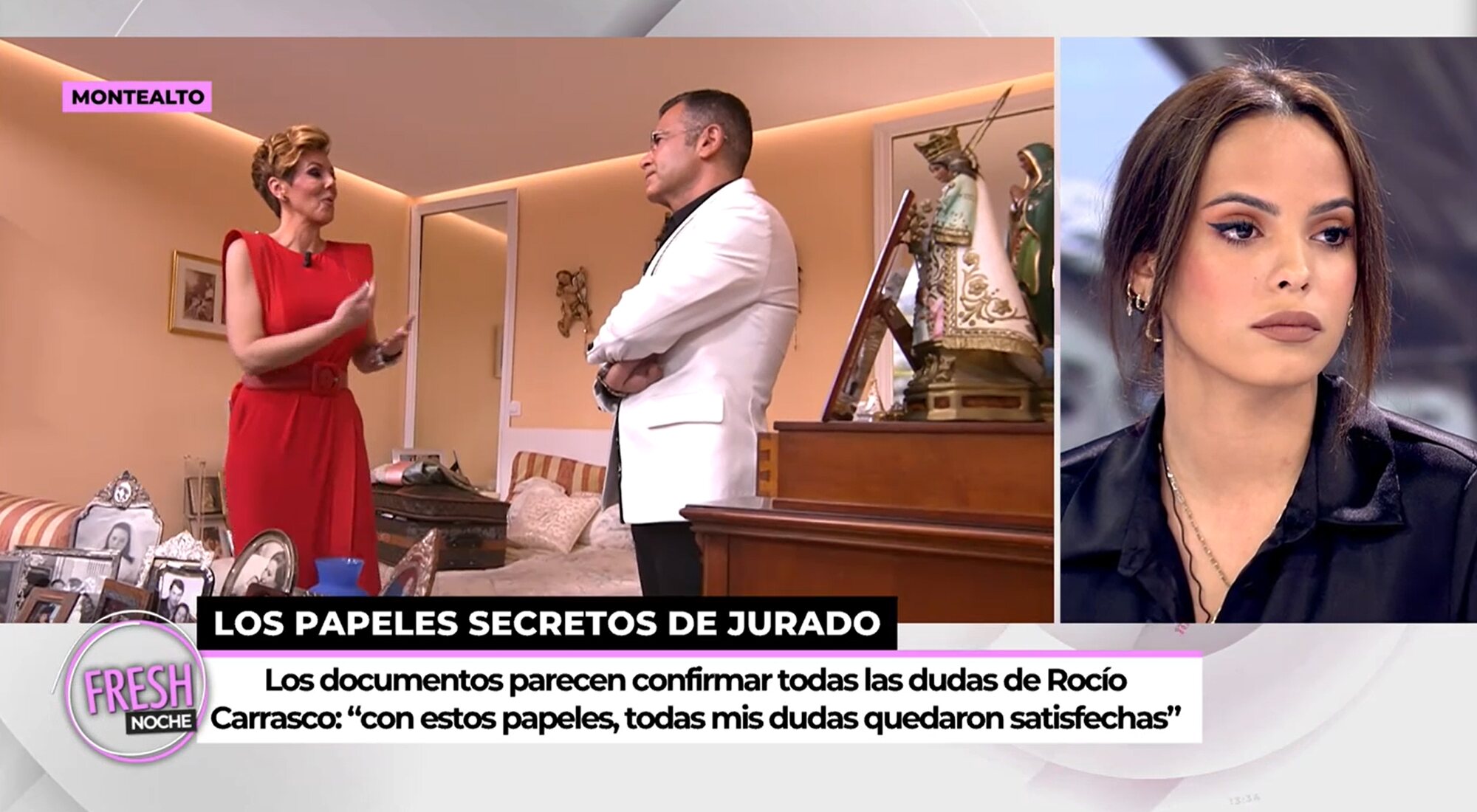 Gloria Camila responde a la existencia del documento de Rocío Jurado sobre la familia Mohedano en 'Ya son las ocho'
