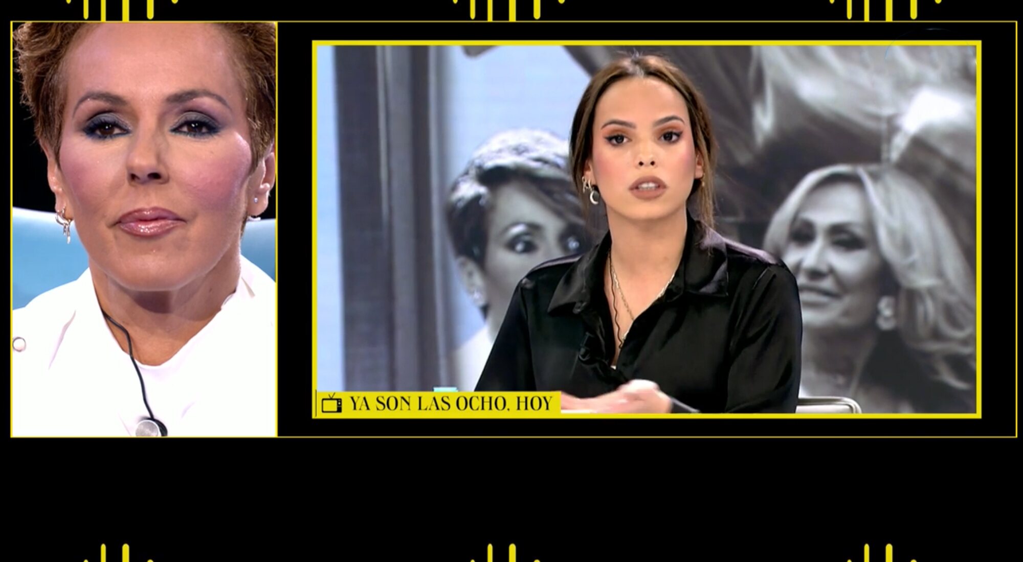 Rocío Carrasco escucha las declaraciones de Gloria Camila en 'Montealto'