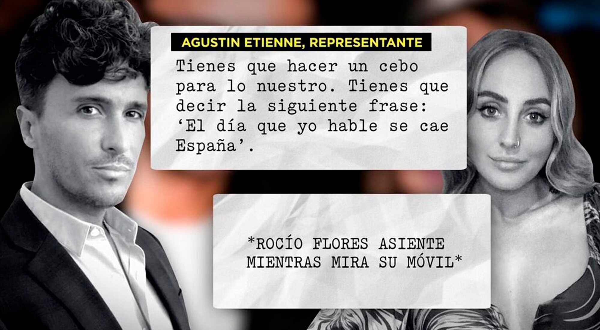 Extracto de la conversación entre Rocío Flores y Agustín Etienne