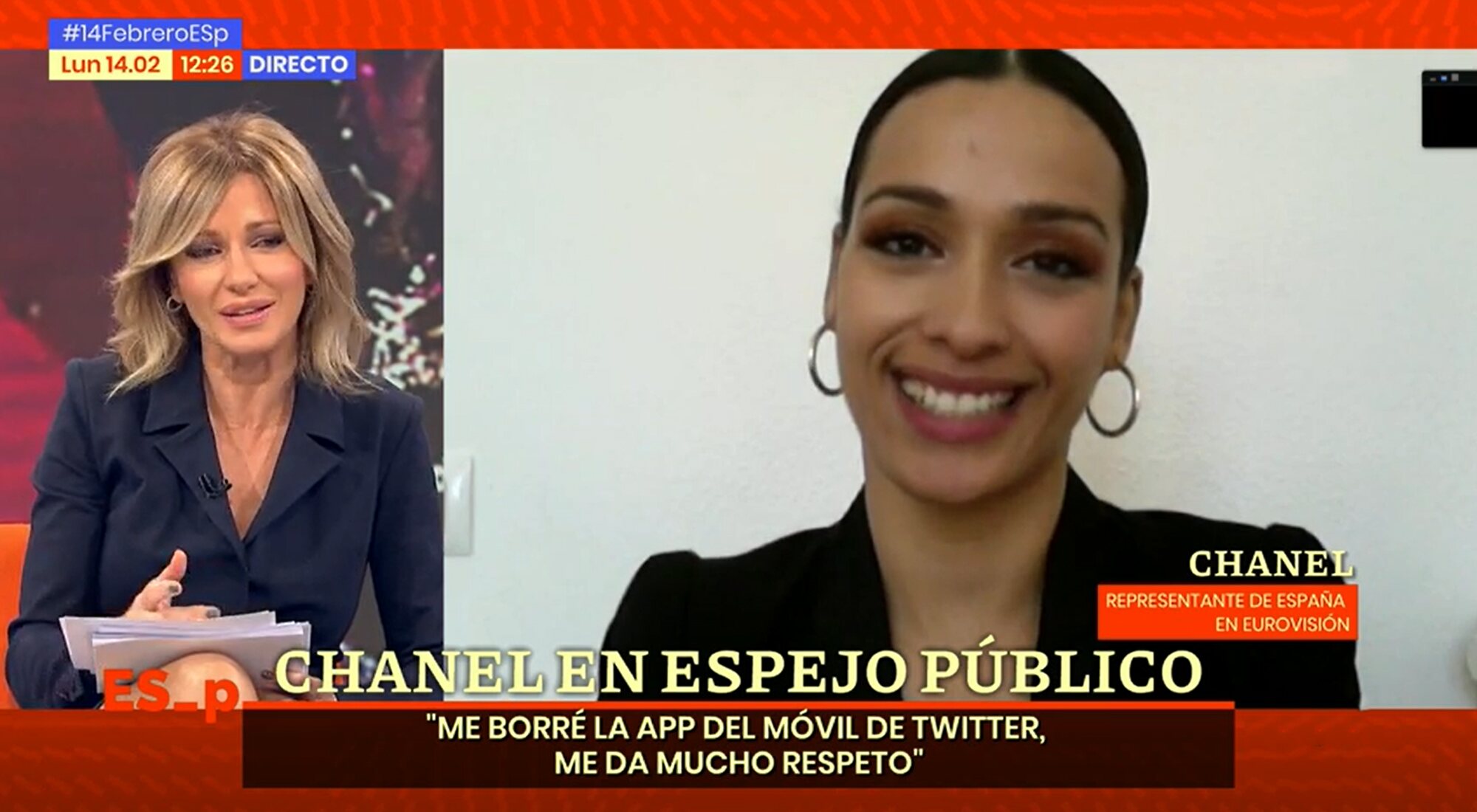 Susanna Griso habla con Chanel en 'Espejo público'