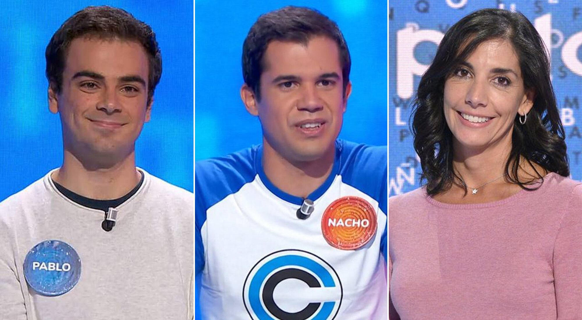 Pablo Díaz, Nacho Mangut y Susana García en 'Pasapalabra'