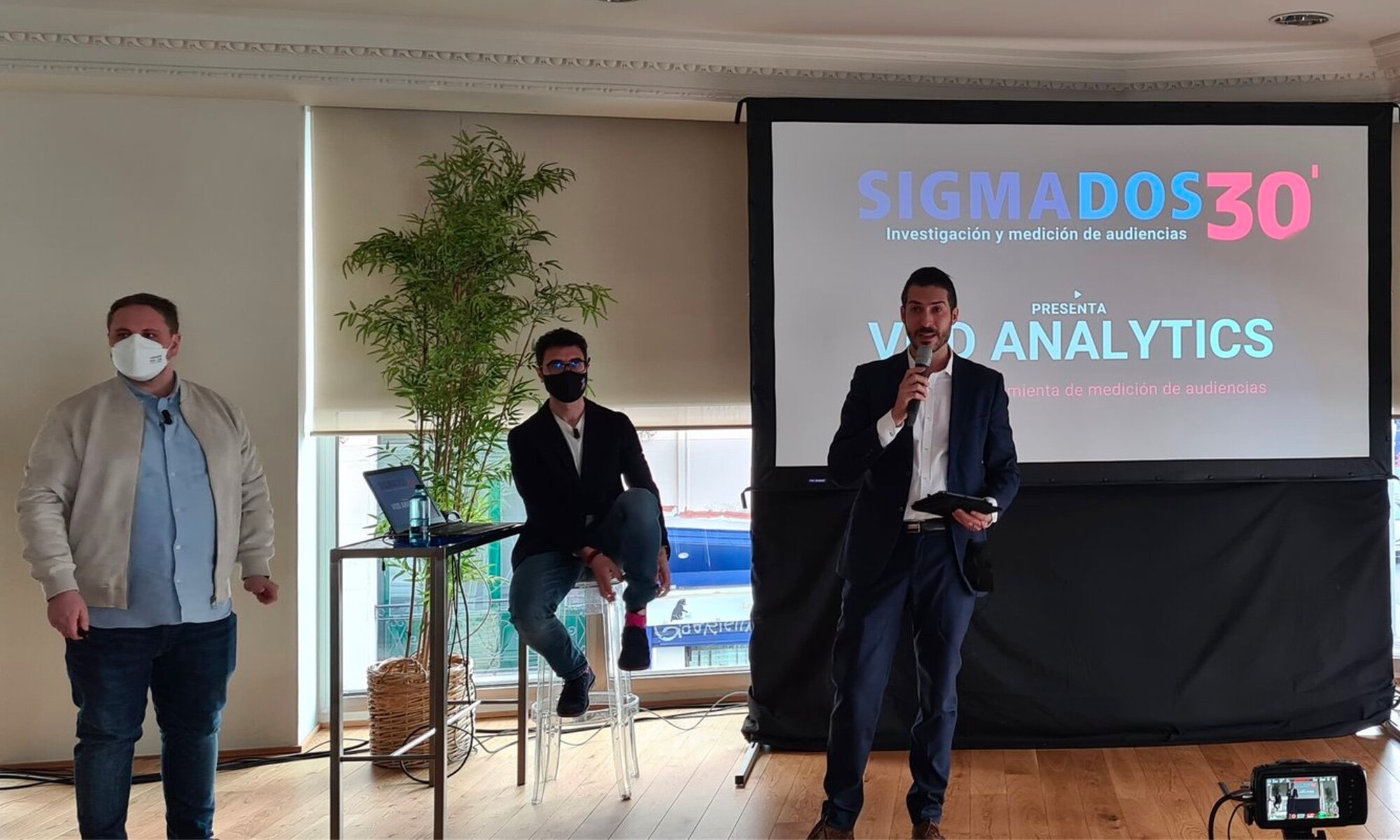 Chema García y Álex Rincón, en la presentación de SigmaDos30