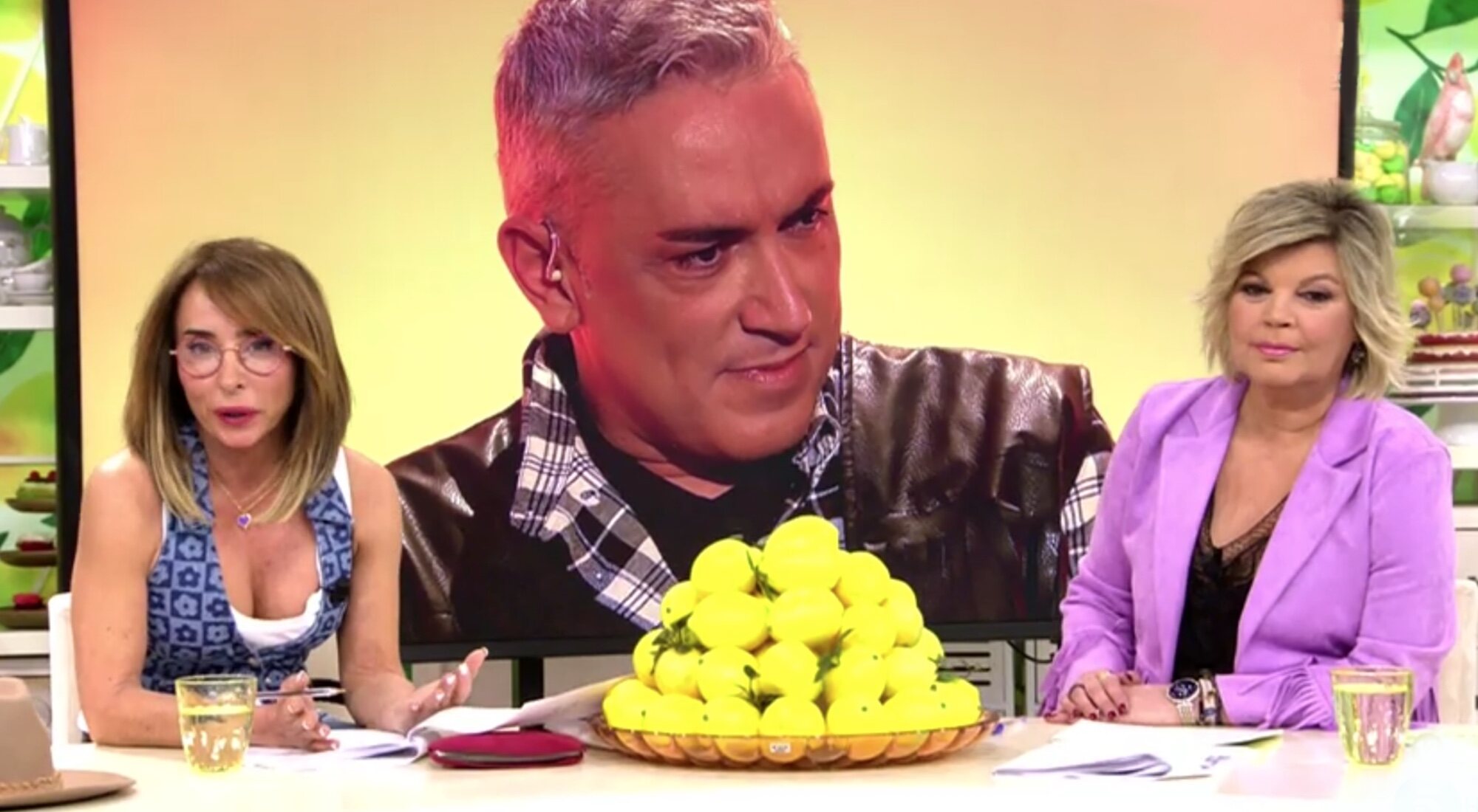 María Patiño, Kiko Hernández y Terelu Campos, en 'Sálvame Lemon Tea'