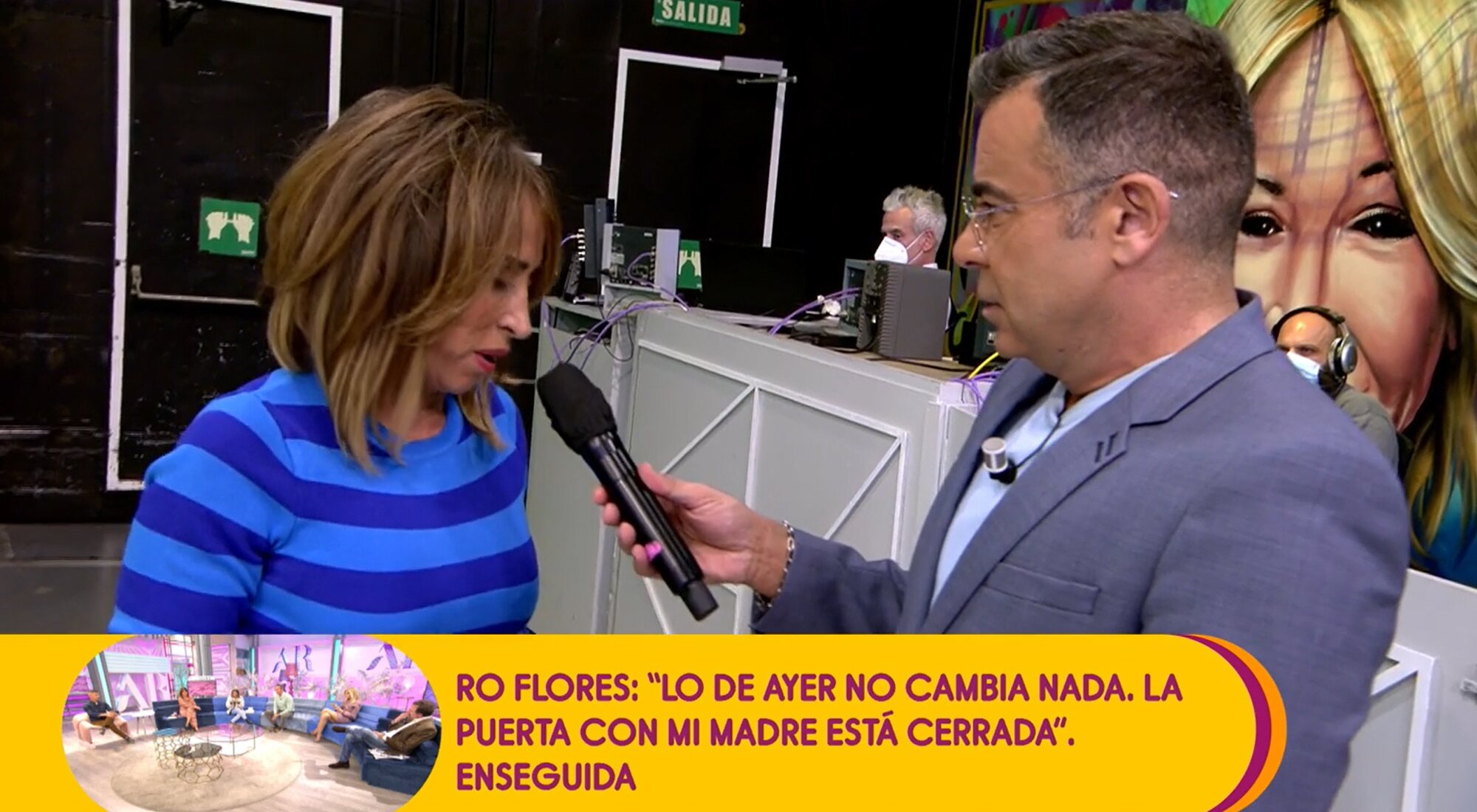 Jorge Javier habla con una emocionada María Patiño en 'Sálvame'