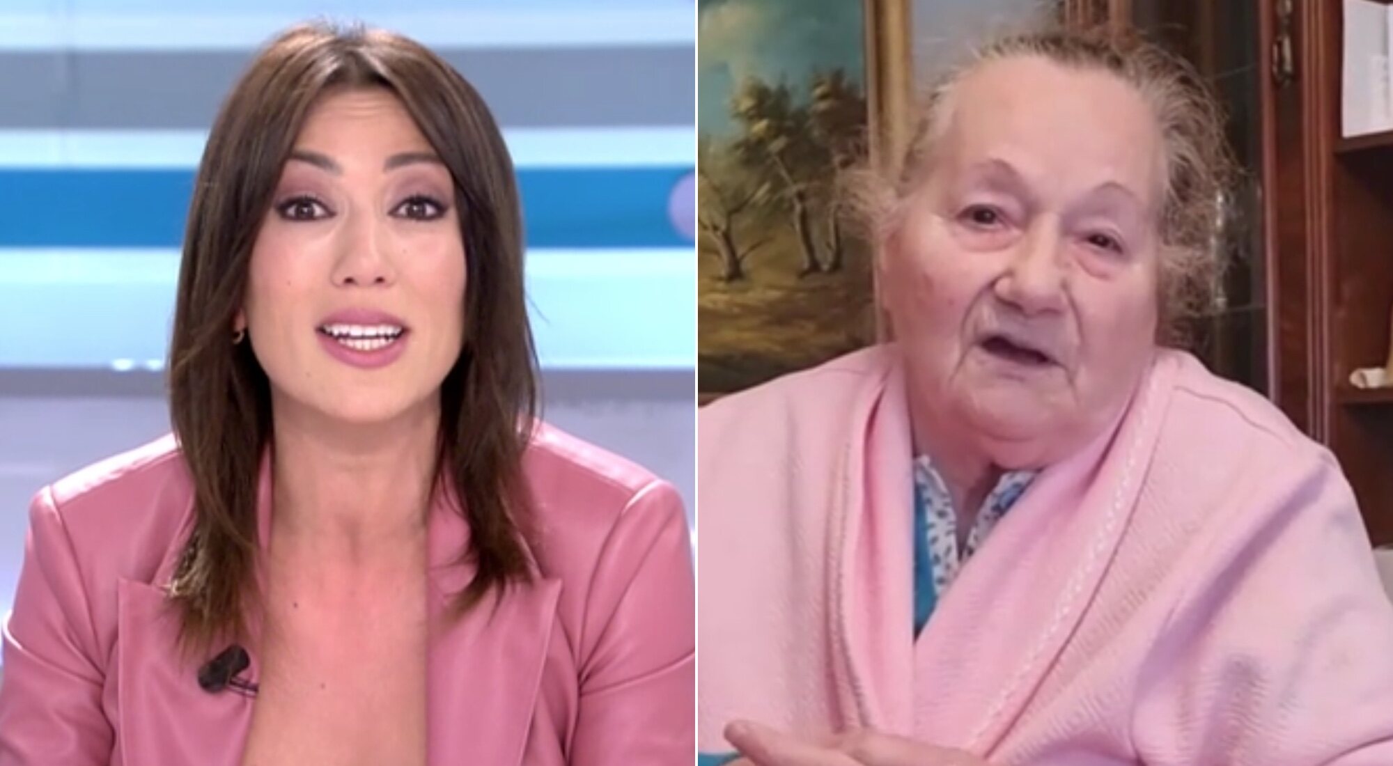 Patricia Pardo y María Josefa, en 'El programa de Ana Rosa'