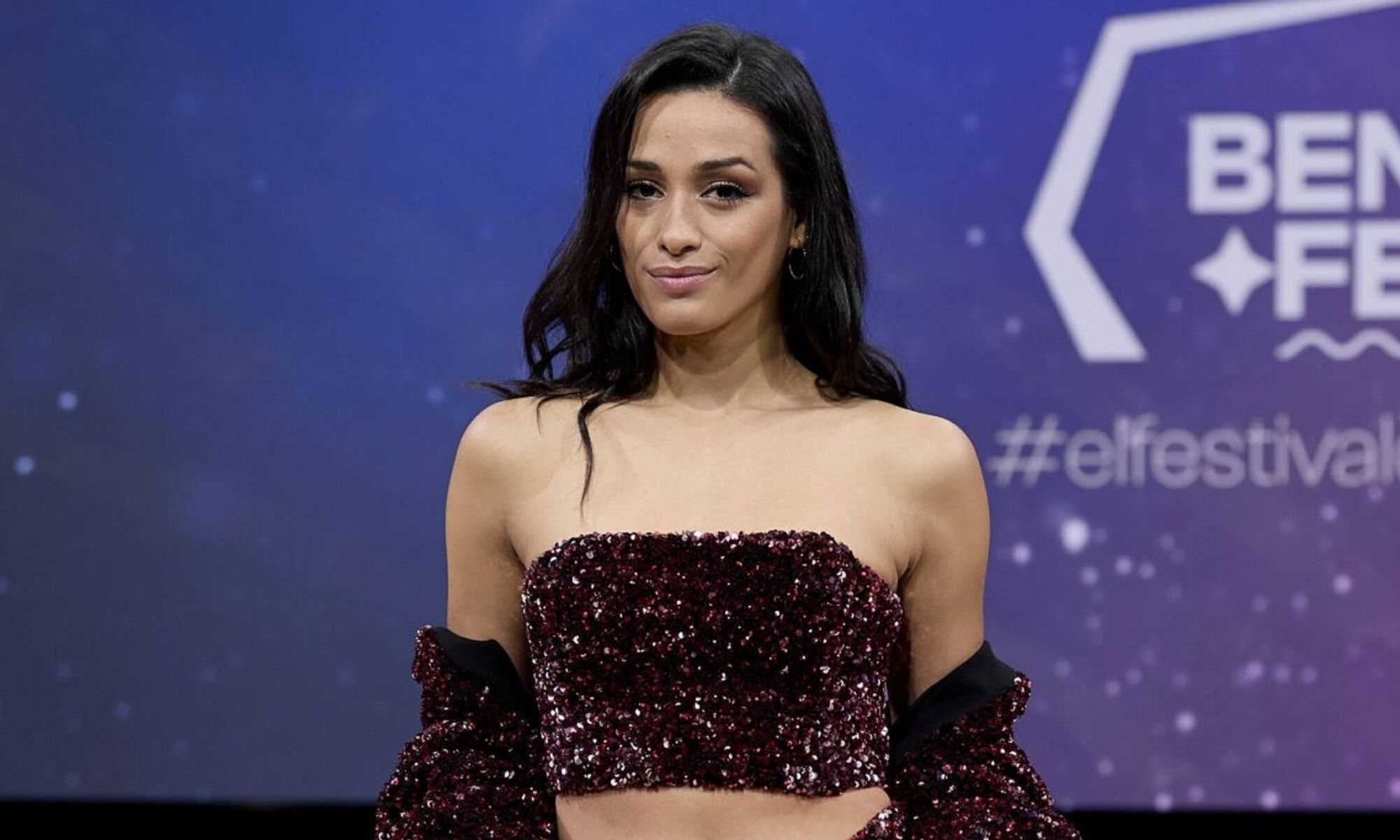 Chanel en la rueda de prensa del Benidorm Fest