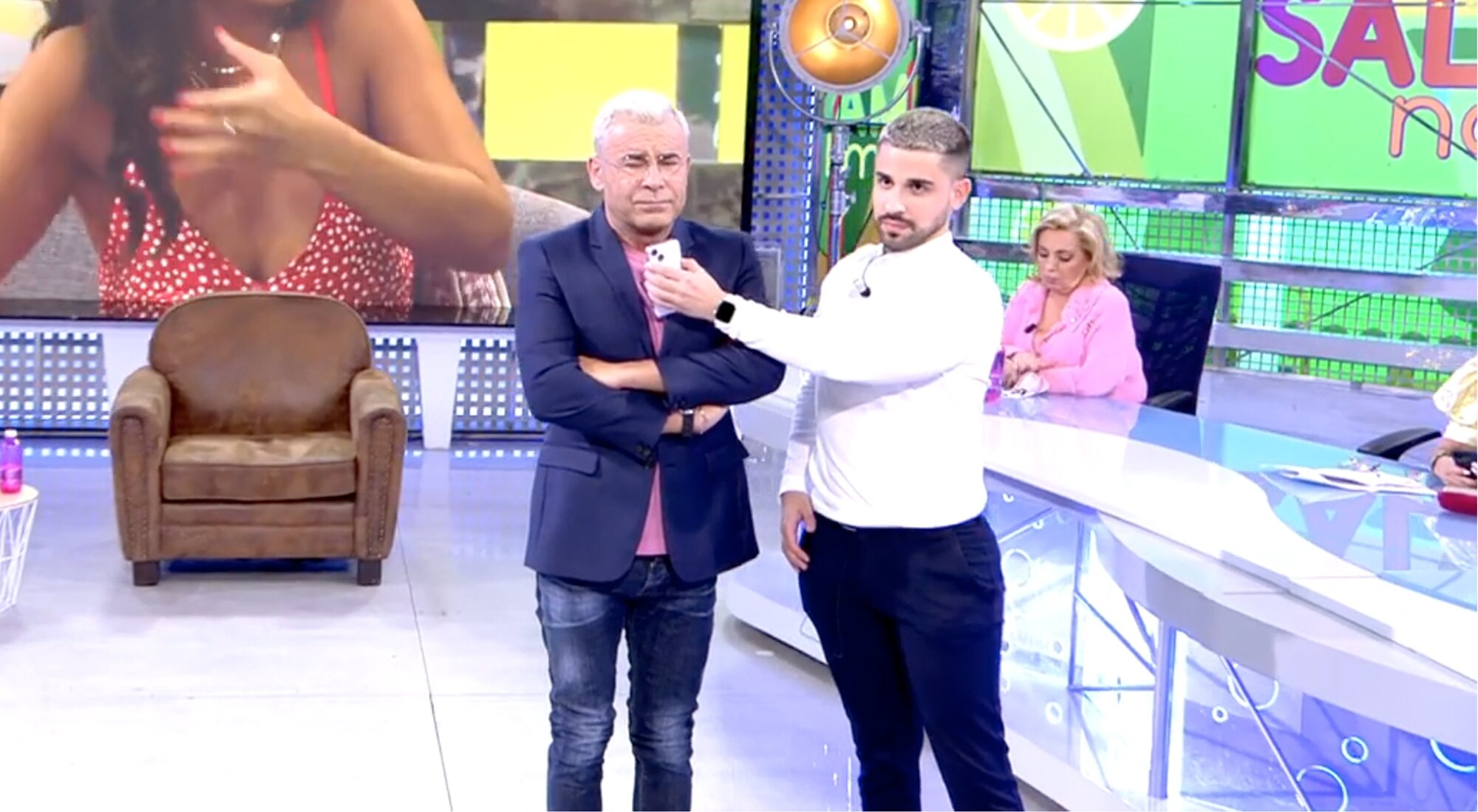 Jorge Javier Vázquez y Miguel Frigenti, en 'Sálvame'