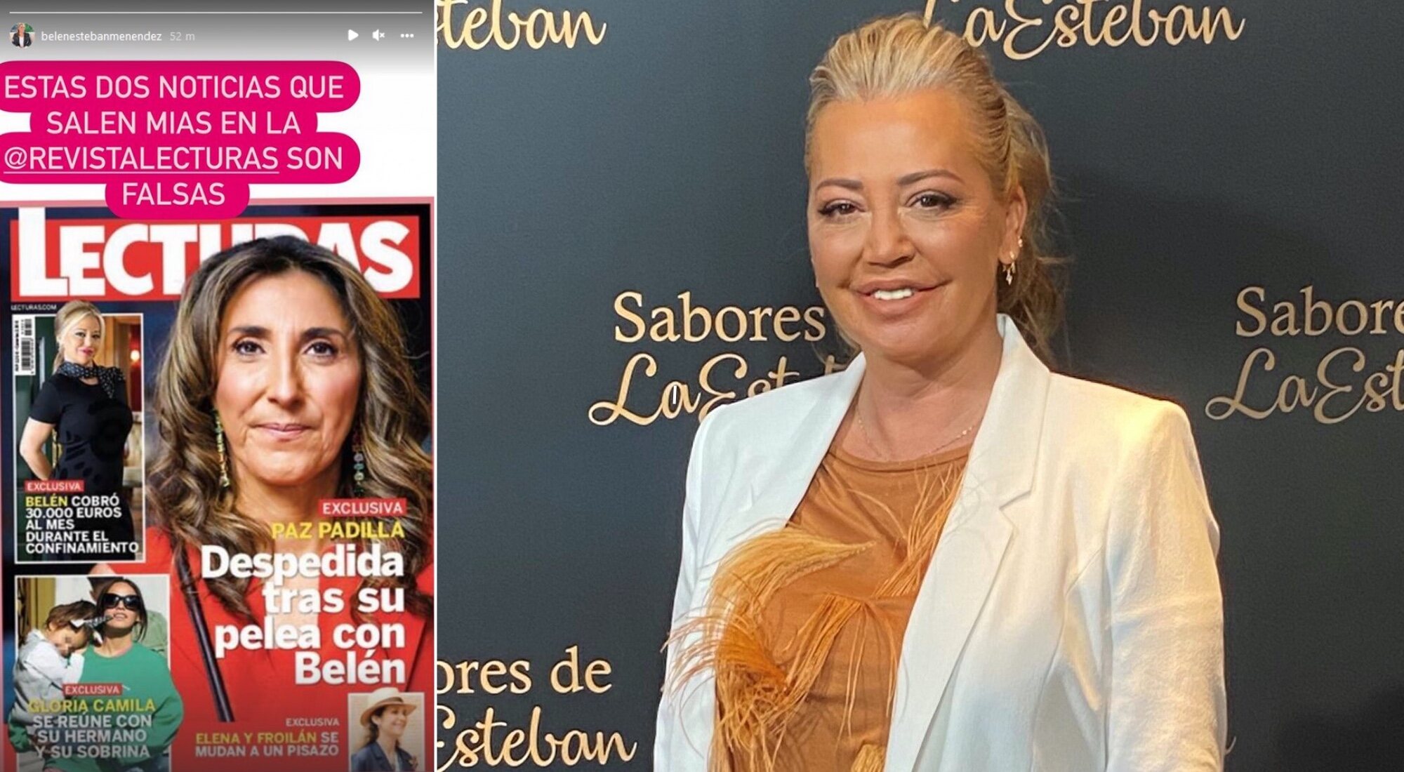 Declaraciones de Belén Esteban vía instagram