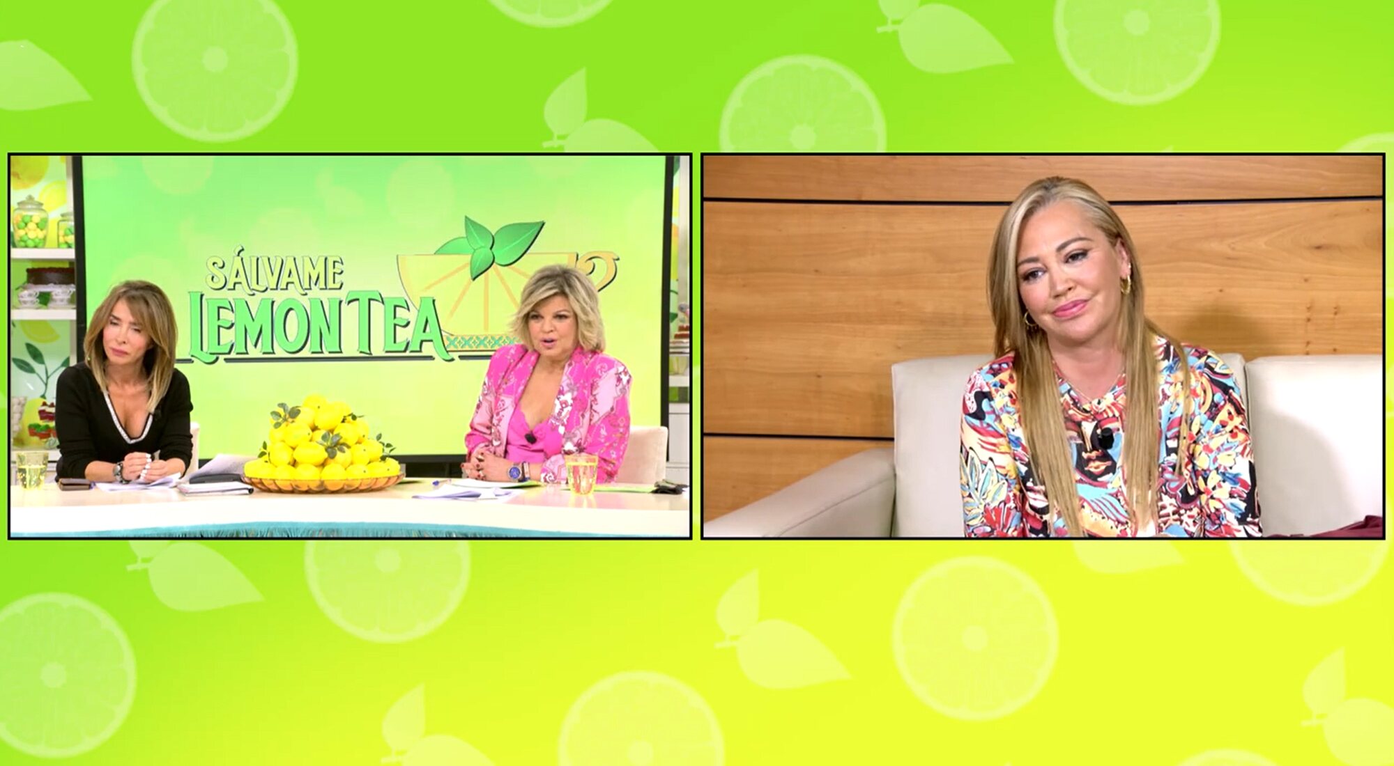 María Patiño y Terelu Campos hablan con Belén Esteban en &#39;Sálvame&#39;
