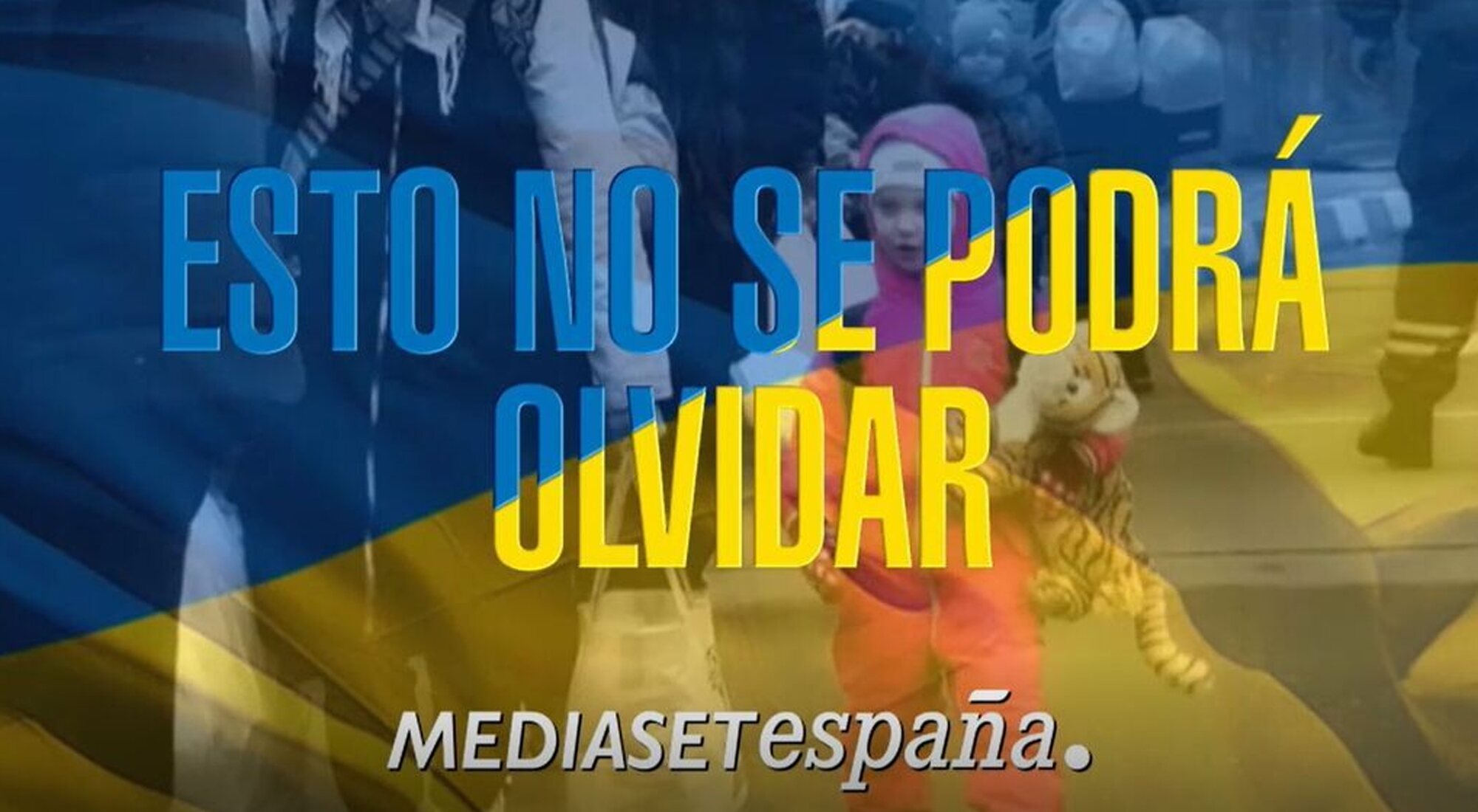 Lema de la campaña de Mediaset en apoyo a Ucrania que da nombre al nuevo formato de Telecinco