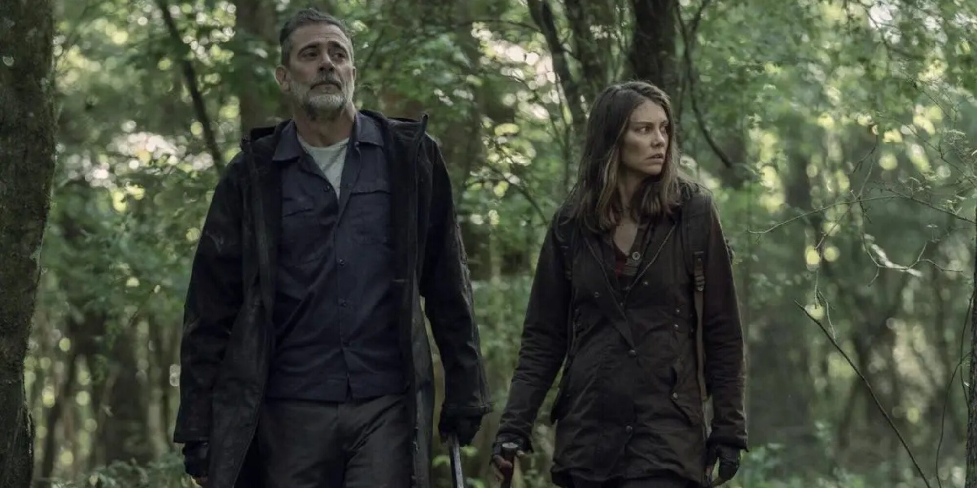 Jeffrey Dean Morgan y Lauren Cohan en 'The Walking Dead'