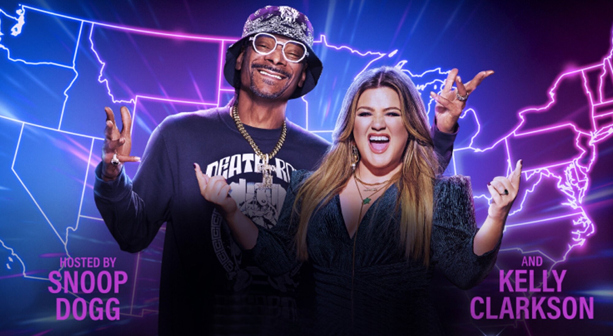 Snoop Dogg y Kelly Clarkson, presentadores de American Song Contest 2022