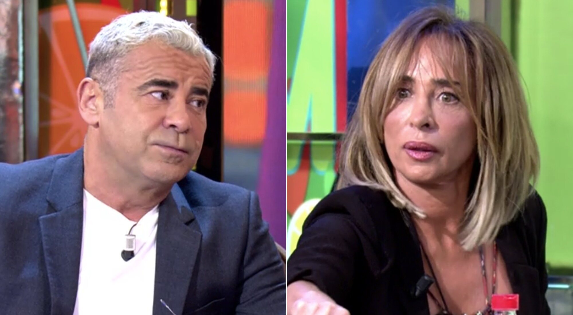 Jorge Javier Vázquez y María Patiño, en 'Sálvame naranja'