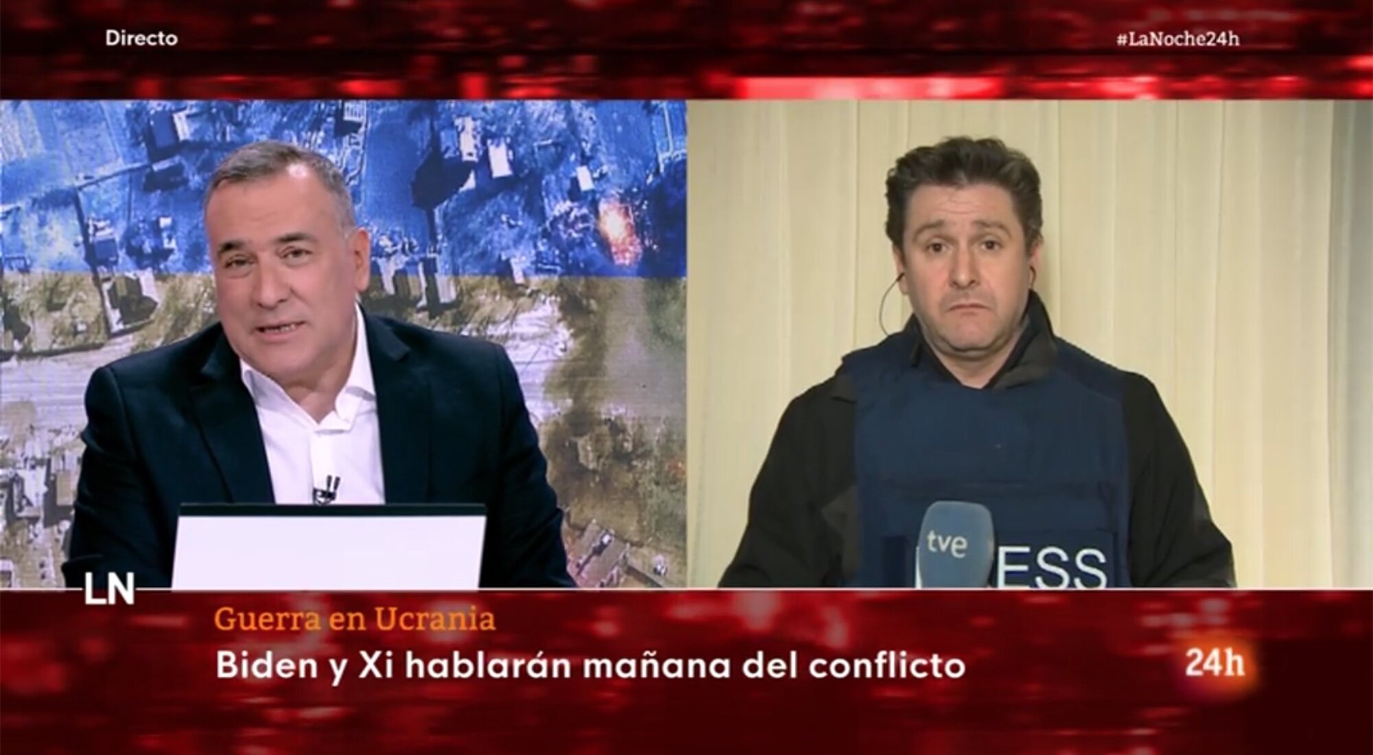 Xavier Fortes y Óscar Mijallo, en &#39;La noche en 24 horas&#39;
