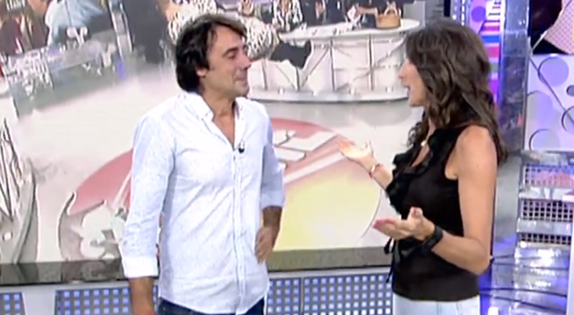 Ion Aramendi y Paz Padilla, en 'Sálvame'