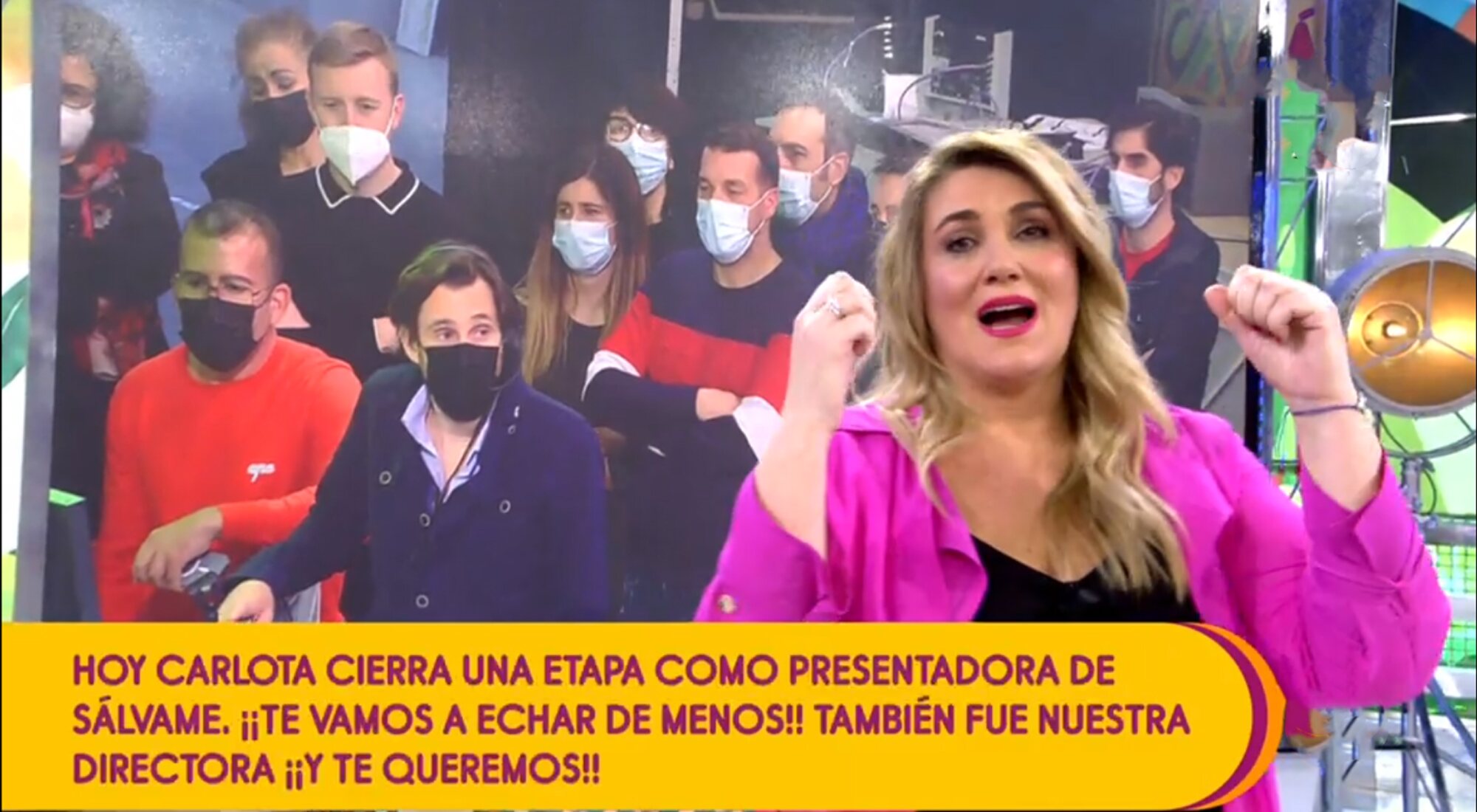 Carlota Corredera lanza sus últimas palabras como presentadora de 'Sálvame'