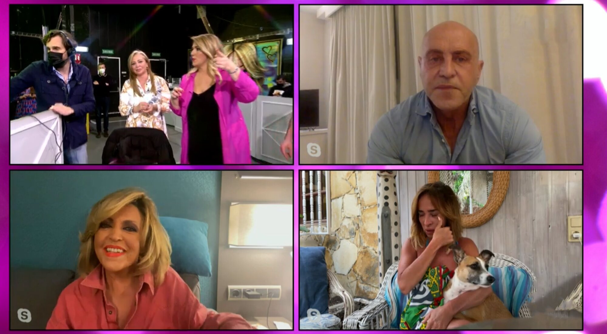 Kiko Matamoros, Lydia Lozano y María Patiño intervienen en 'Sálvame' para despedir a Carlota Corredera