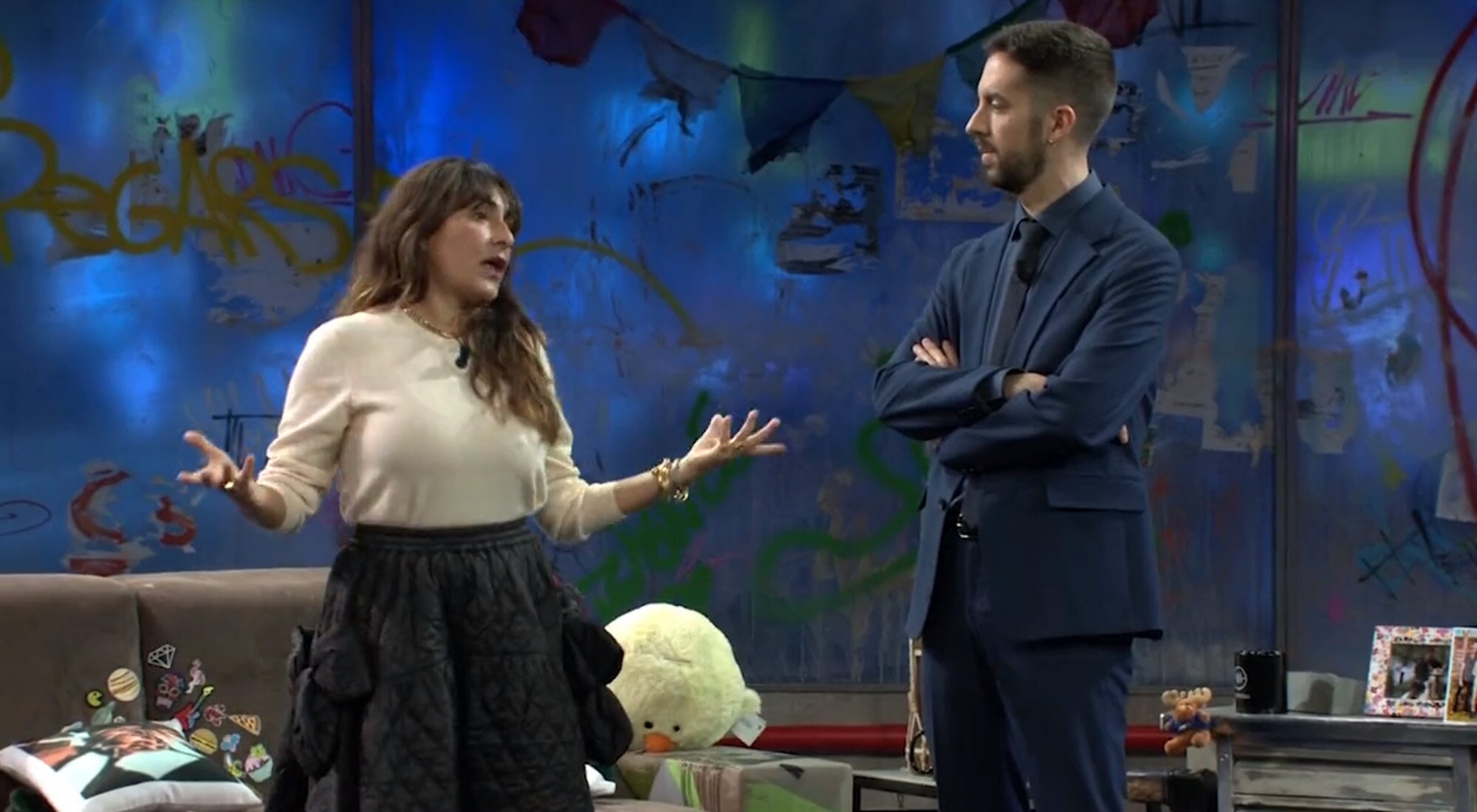 Candela Peña charla con David Broncano sobre el guantazo de Will Smith en &#39;La resistencia&#39;