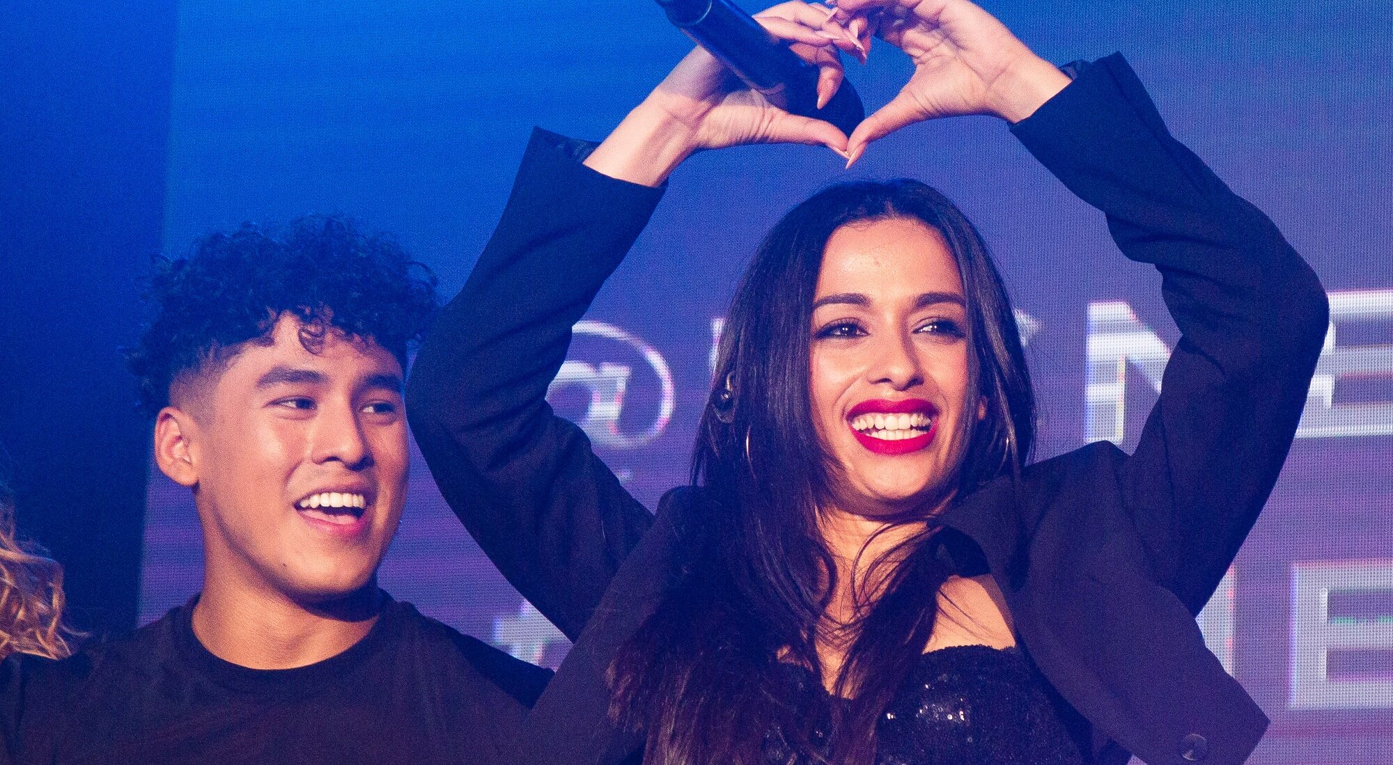 Josh Huerta y Chanel Terrero en la Barcelona Eurovision Party