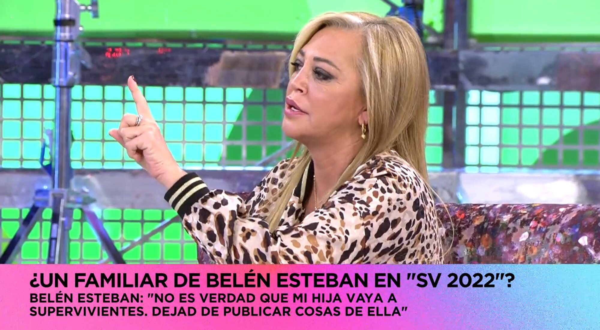 Belén Esteban protesta en &#39;Sálvame&#39; ante las publicaciones falsas sobre su hija y su marido