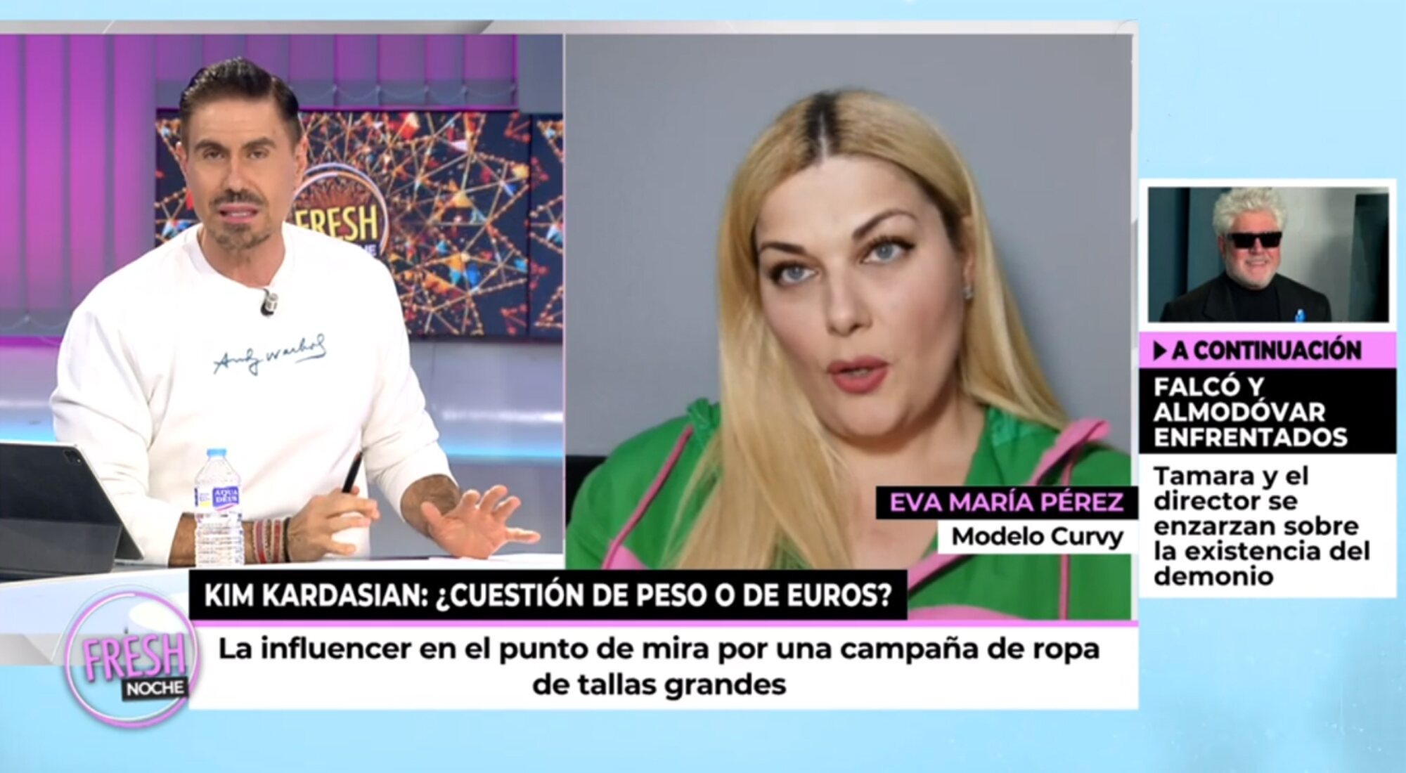 Miguel Ángel habla con Eva María Pérez en 'Ya son las ocho'