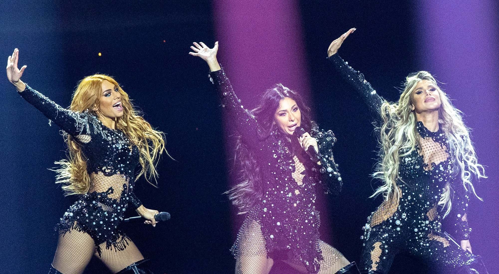 Hurricane interpretando &quot;Loco Loco&quot; en la Gran Final de Eurovisión 2021