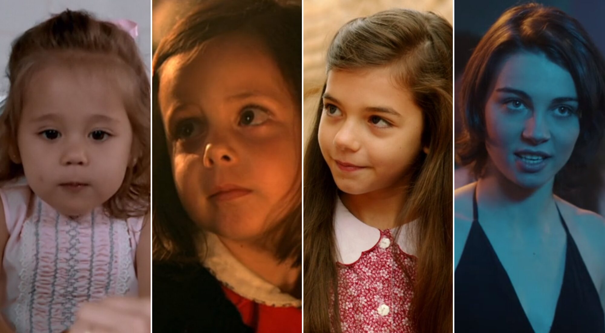 Esmeralda, Celine, Paula y Carmen han dado vida a María en distintas temporadas de 'Cuéntame'