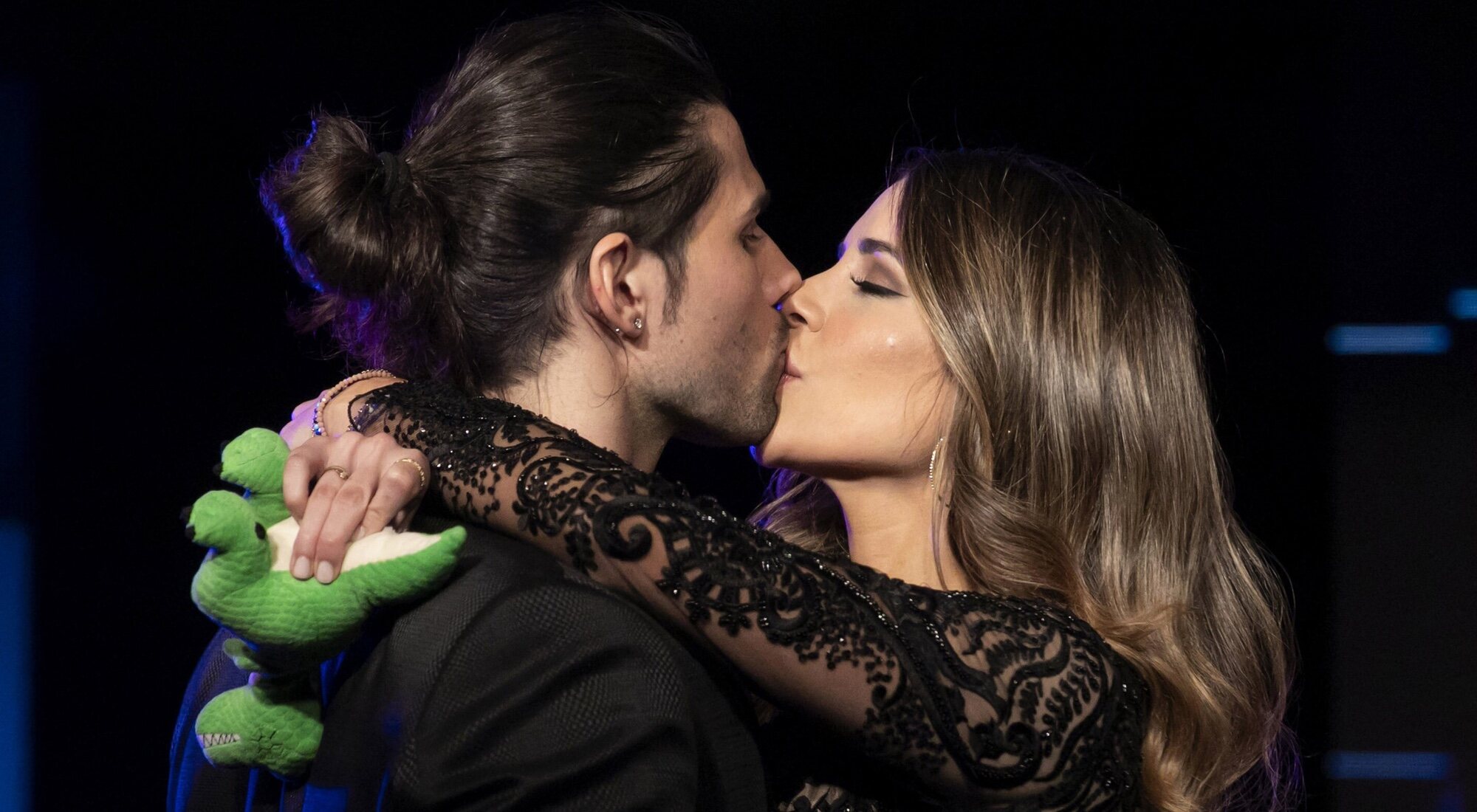 Luca Onestini y Cristina Porta en la final de 'Secret Story'