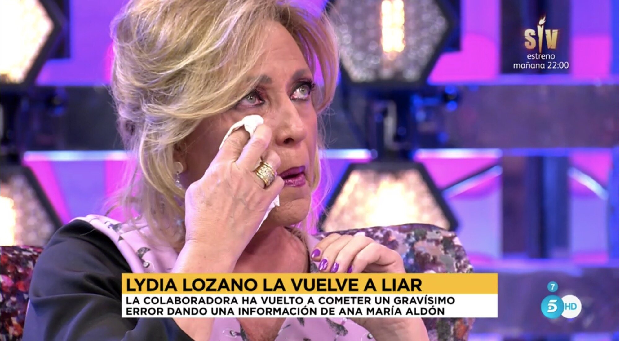 Lydia Lozano, en 'Sálvame limón'