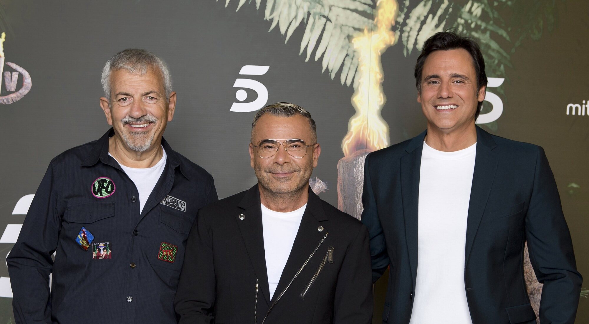 Los presentadores de las diversas galas de &#39;Supervivientes 2022&#39; en la rueda de prensa de presentación del programa