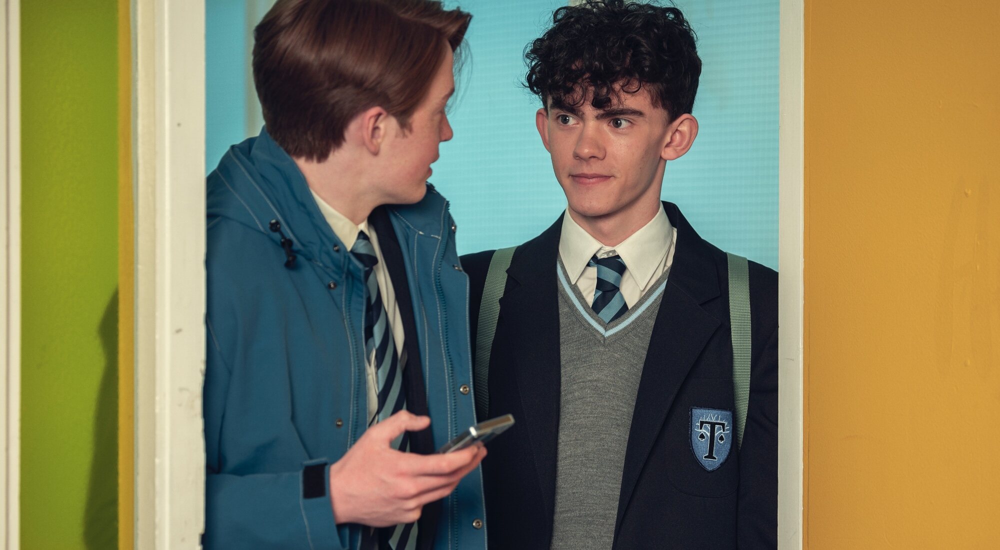 Nick y Charlie en Truham en 'Heartstopper'