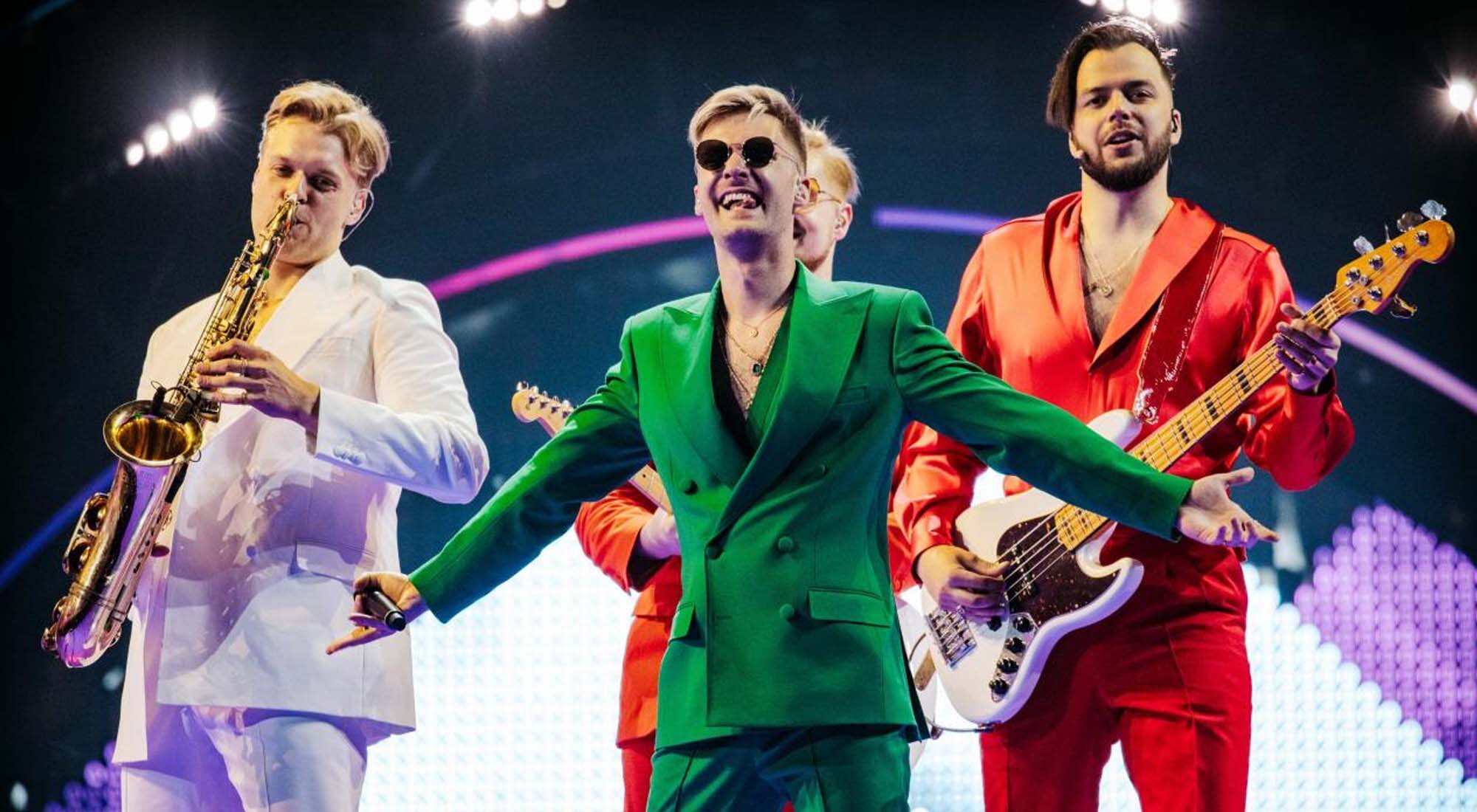 Citi Zeni, representantes de Letonia, en su primer ensayo, interpretando &quot;Eat Your Salad&quot;