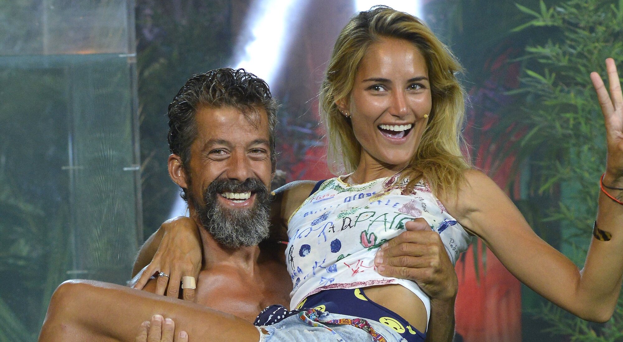 José Luis Losa y Alba Carrillo en la final de 'Supervivientes 2017'