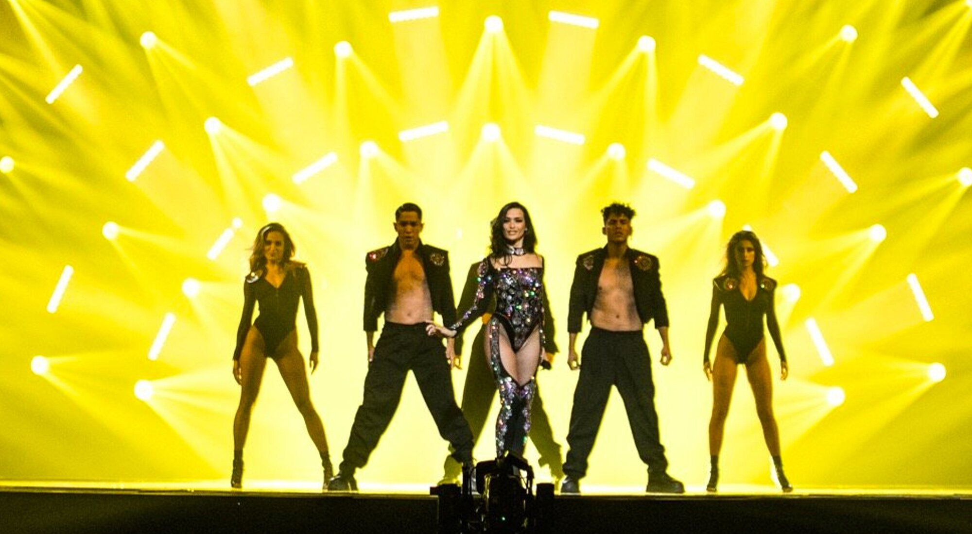 Chanel Terrero, interpretando &quot;SloMo&quot; sobre el escenario de Eurovisión 2022