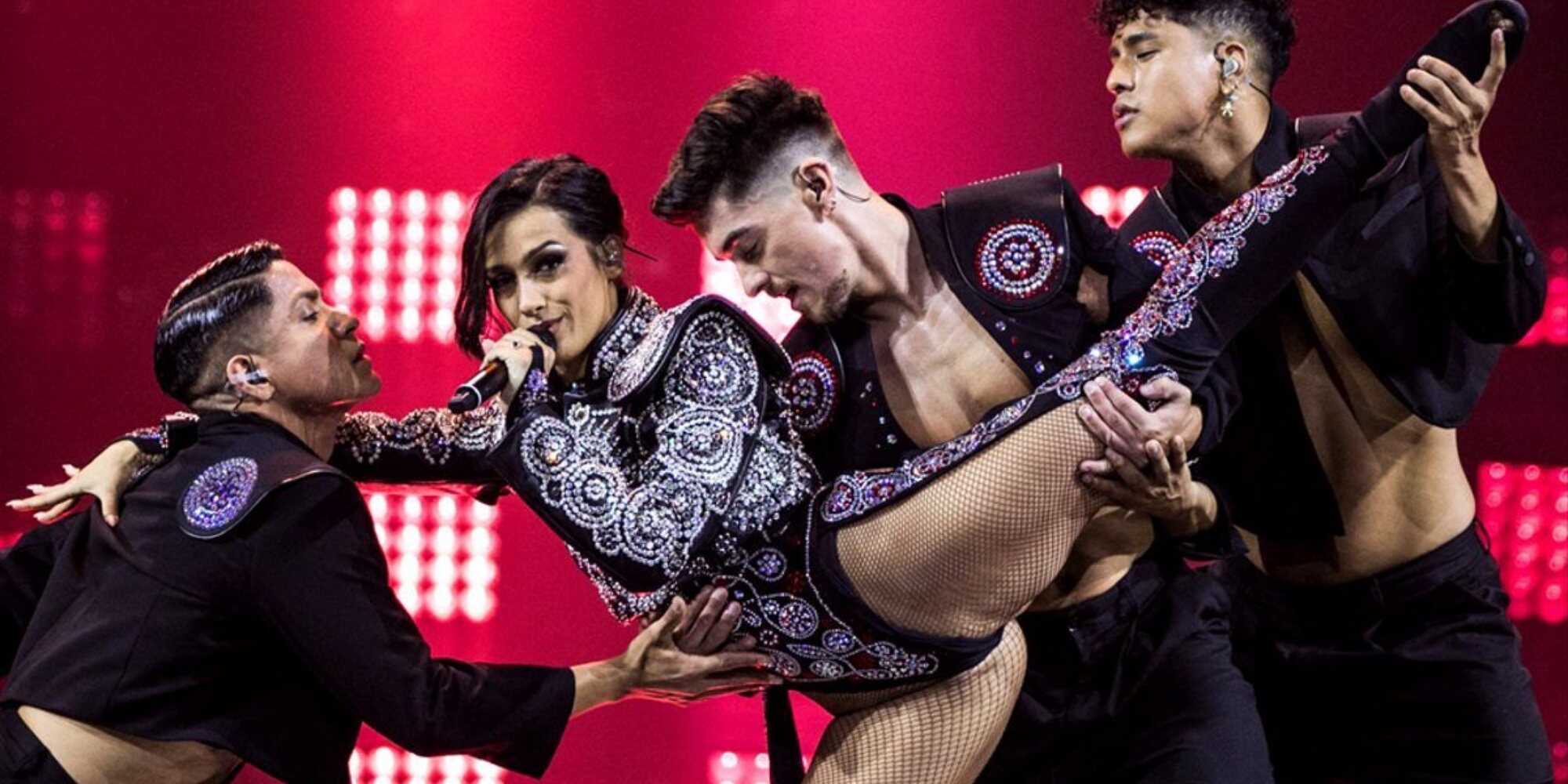 Chanel durante un ensayo del Festival de Eurovisión 2022