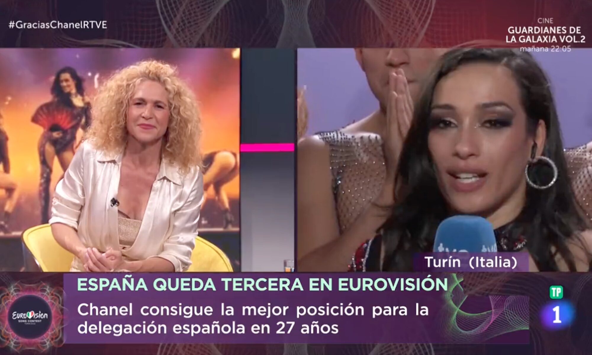Chanel en TVE, tras Eurovisión 2022