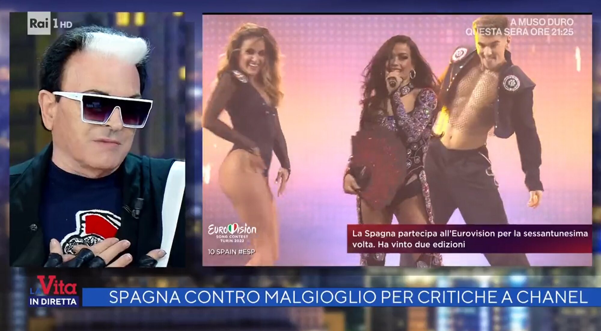 Cristiano Malgioglio se disculpa públicamente tras sus palabras hacia Chanel en la final de Eurovisión 2022