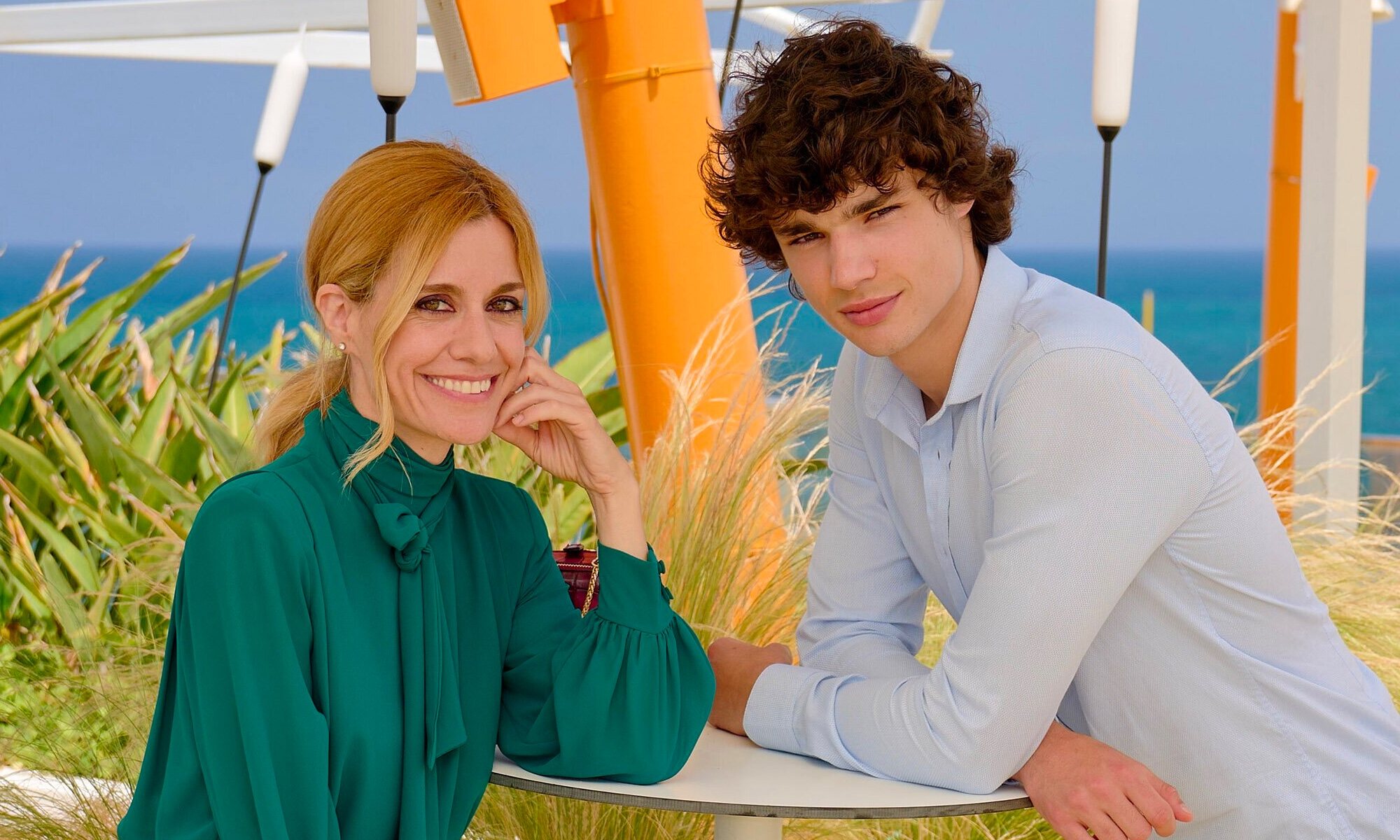 Alexandra Jiménez y Fernando Líndez, en el rodaje de 'Escándalo. Relato de una obsesión'