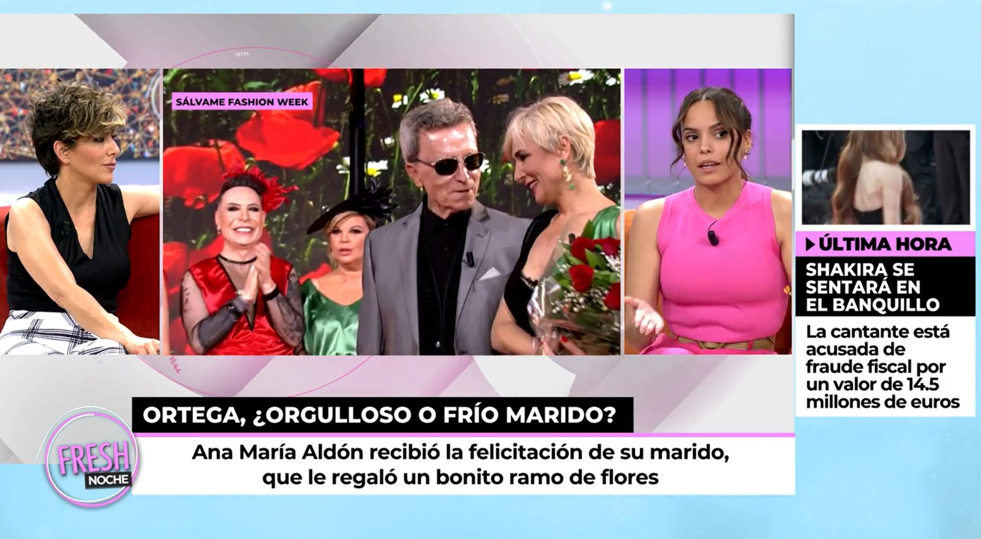 Gloria Camila opina sobre el encuentro entre Ana María y Ortega Cano en 'Sálvame Fashion Week'