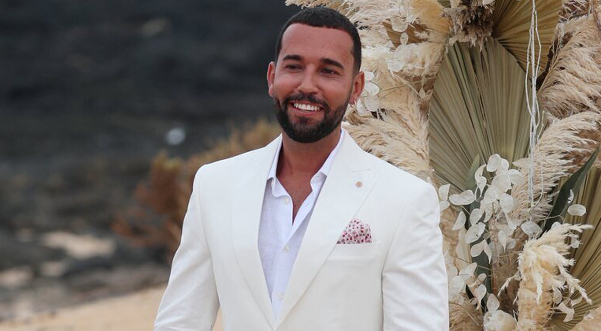 Omar Sánchez el día de su boda con Anabel Pantoja