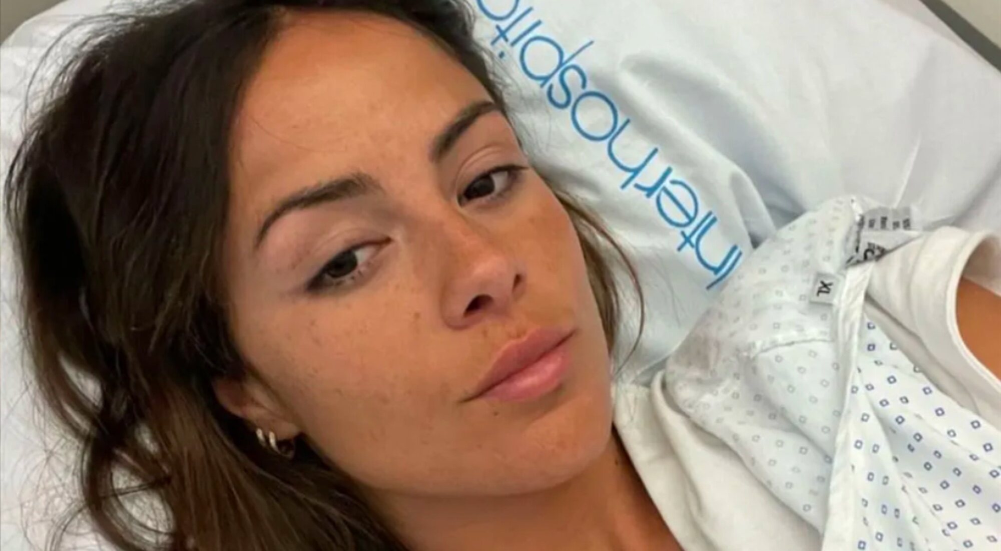 Melyssa Pinto, ingresada en el hospital